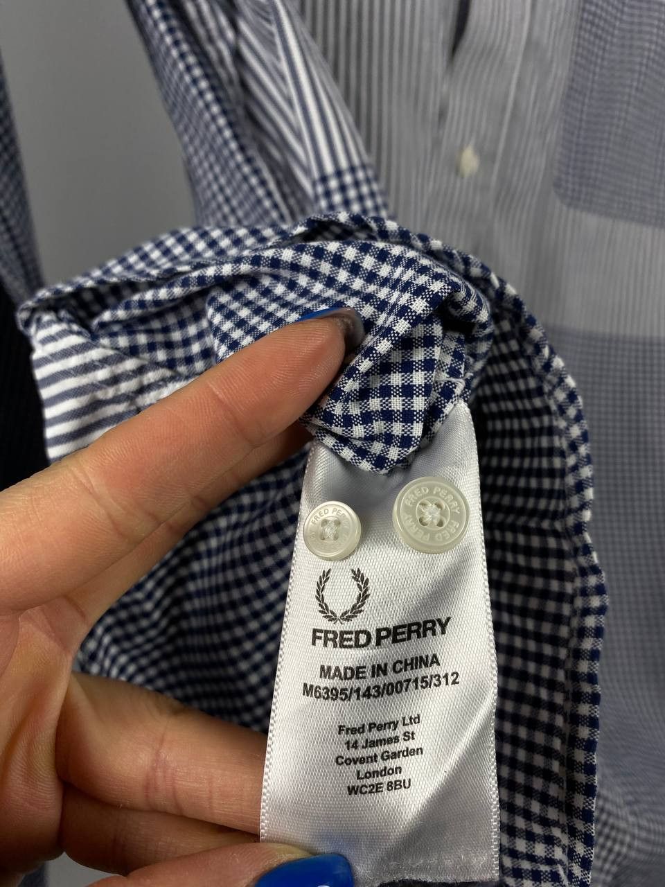 Fred Perry Fred Perry shirts long sleeve blue size M Size US M / EU 48-50 / 2 - 5 Thumbnail