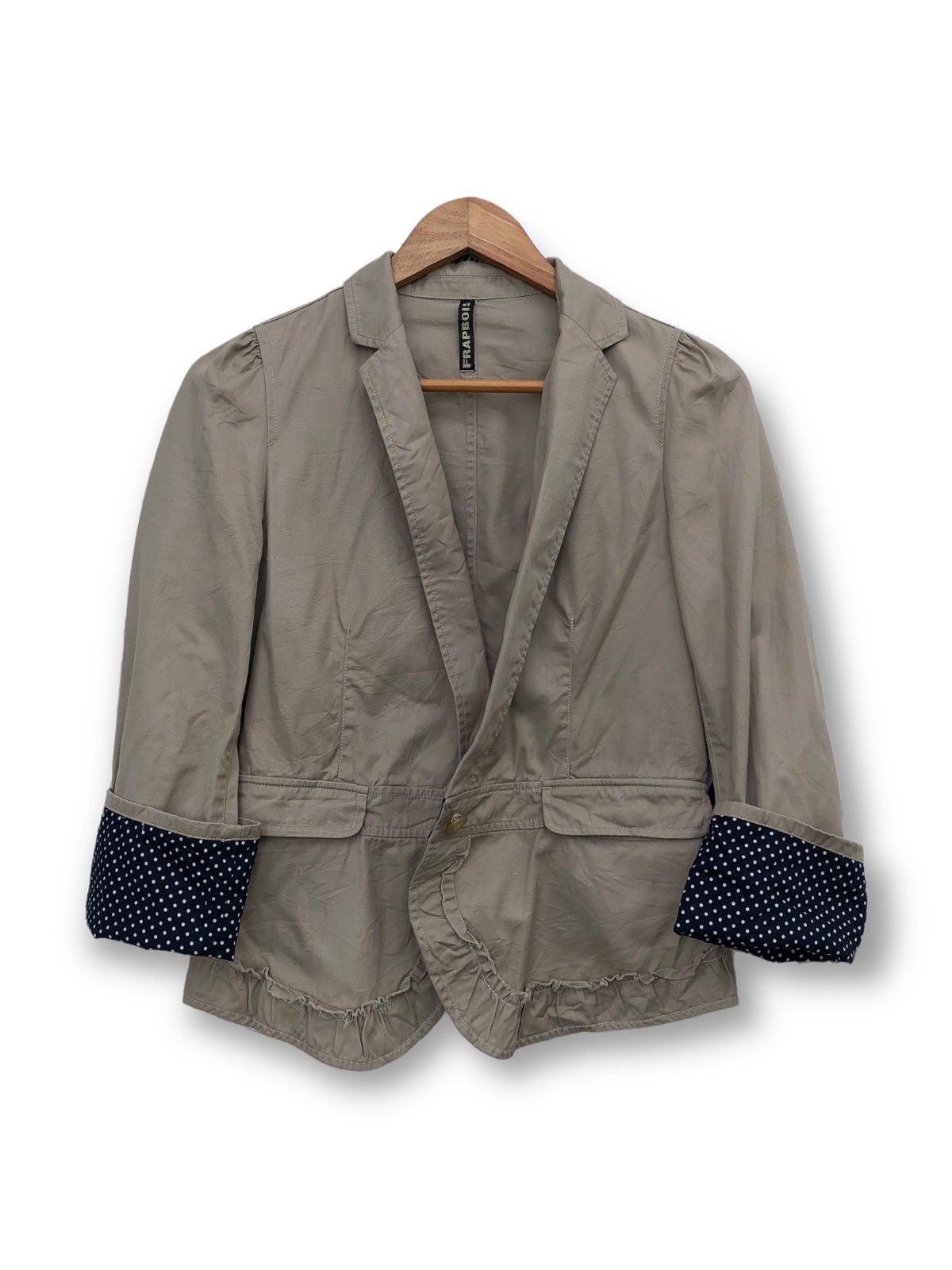 Frapbois 🔥Vintage Issey Miyake Frapbois Blazer Style For Women Size S / US 4 / IT 40 - 2 Thumbnail