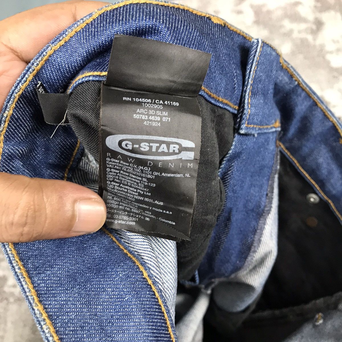 G-Star G-Star Raw Biker Jeans Monkey Style Denim Jeans Size US 30 / EU 46 - 14 Thumbnail