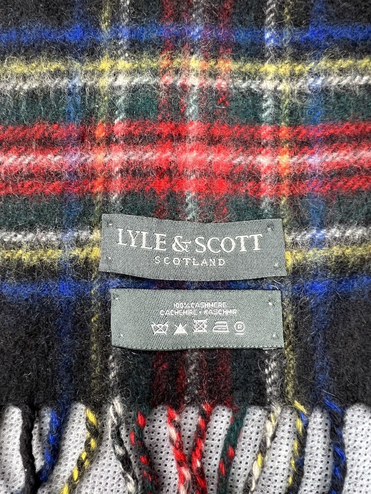 Lyle & Scott Lyle & Scott Cashemere Nova Chech Scarf Size ONE SIZE - 4 Thumbnail