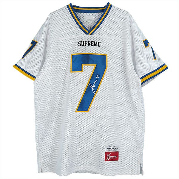 Supreme Hail Mary Football Jersey White FW 2014 | Grailed