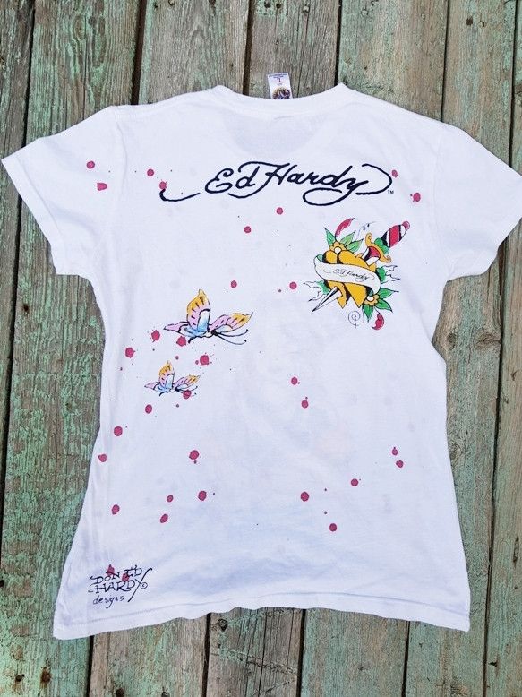 Christian Audigier Ed Hardy Woman Pirate Tattoo Art Shirt Christian Audigier Size L / US 10 / IT 46 - 2 Thumbnail