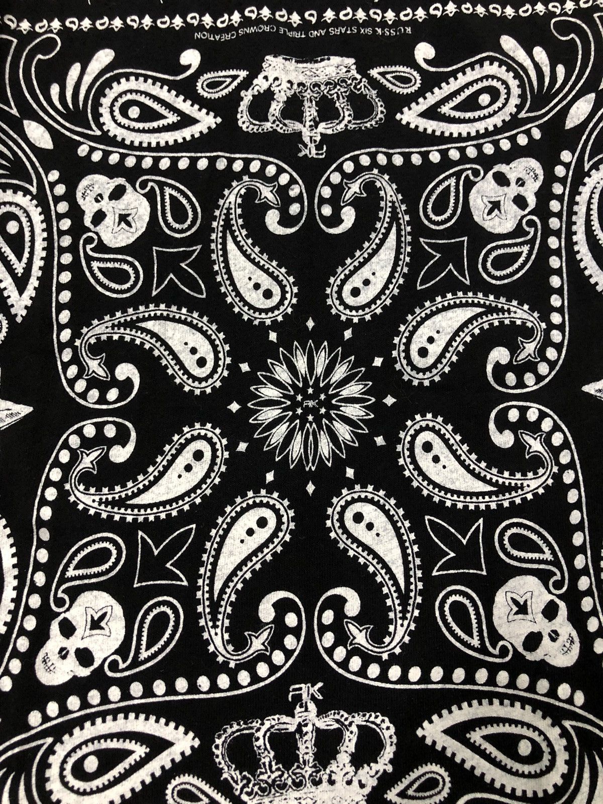 Japanese Brand RUSS-K x Triple Crowns Creation bandana jrock fashion Size ONE SIZE - 10 Thumbnail