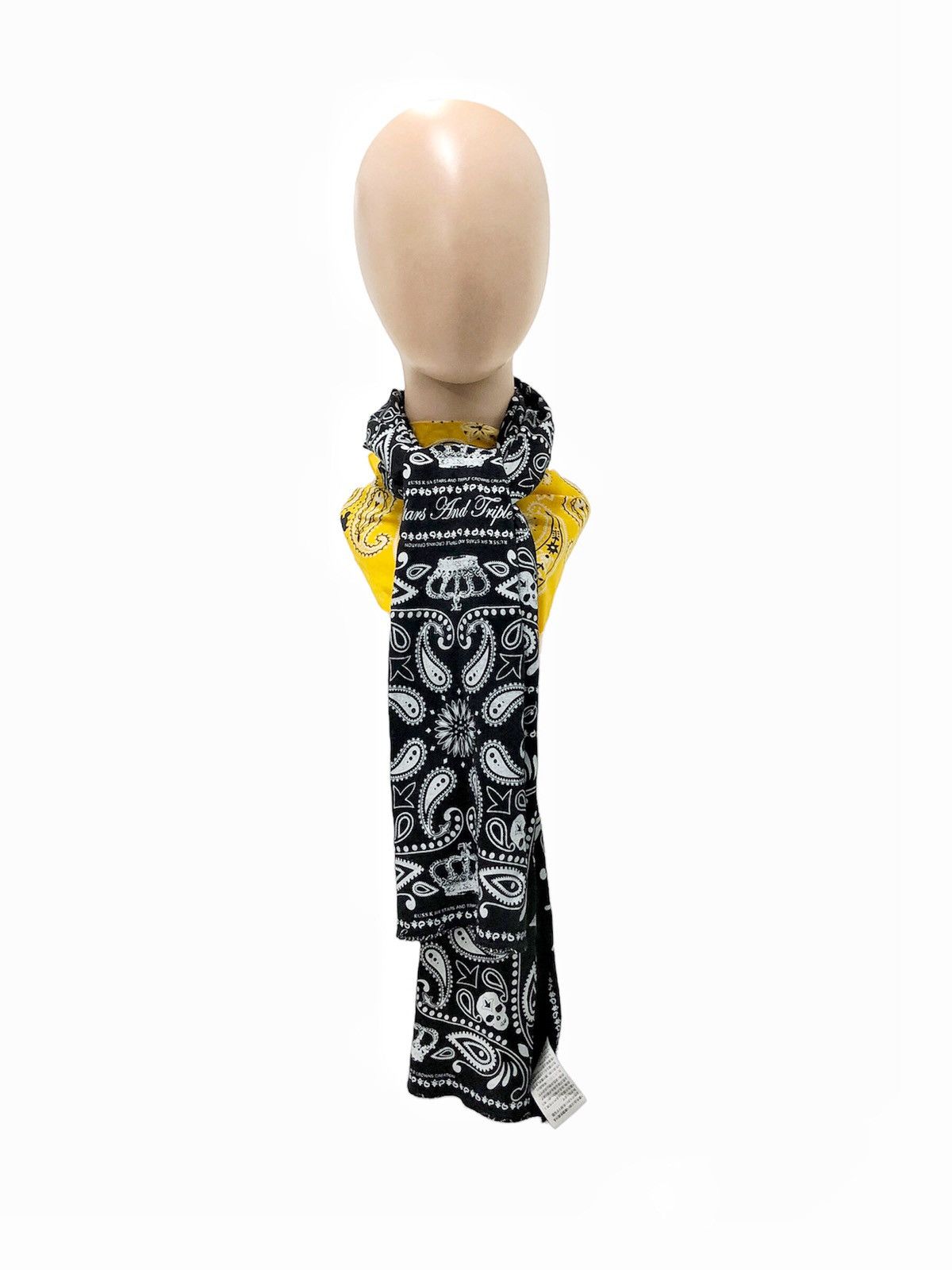 Japanese Brand RUSS-K x Triple Crowns Creation bandana jrock fashion Size ONE SIZE - 6 Thumbnail