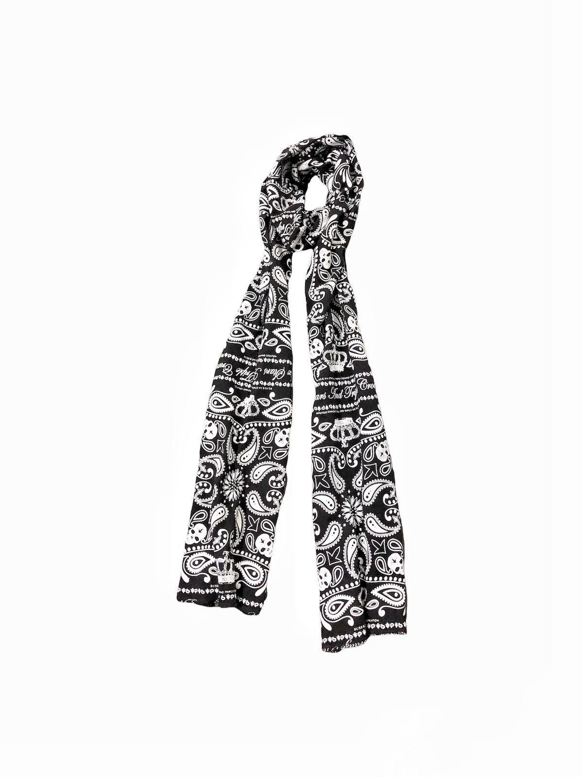 Japanese Brand RUSS-K x Triple Crowns Creation bandana jrock fashion Size ONE SIZE - 2 Thumbnail