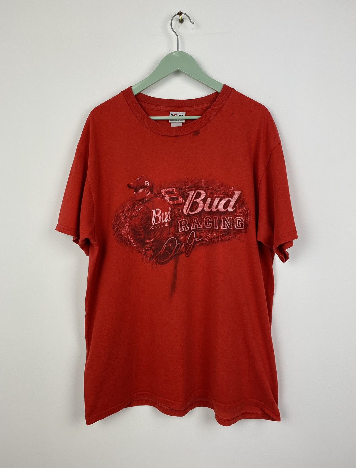 Chase Authentics Vintage Dale Earnhardt Budweiser NASCAR T Shirt Tee Jarrett Size US XL / EU 56 / 4 - 1 Thumbnail