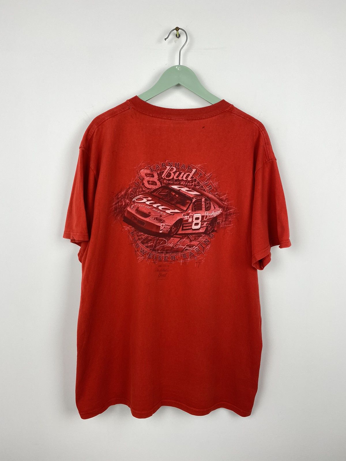 Chase Authentics Vintage Dale Earnhardt Budweiser NASCAR T Shirt Tee Jarrett Size US XL / EU 56 / 4 - 12 Thumbnail