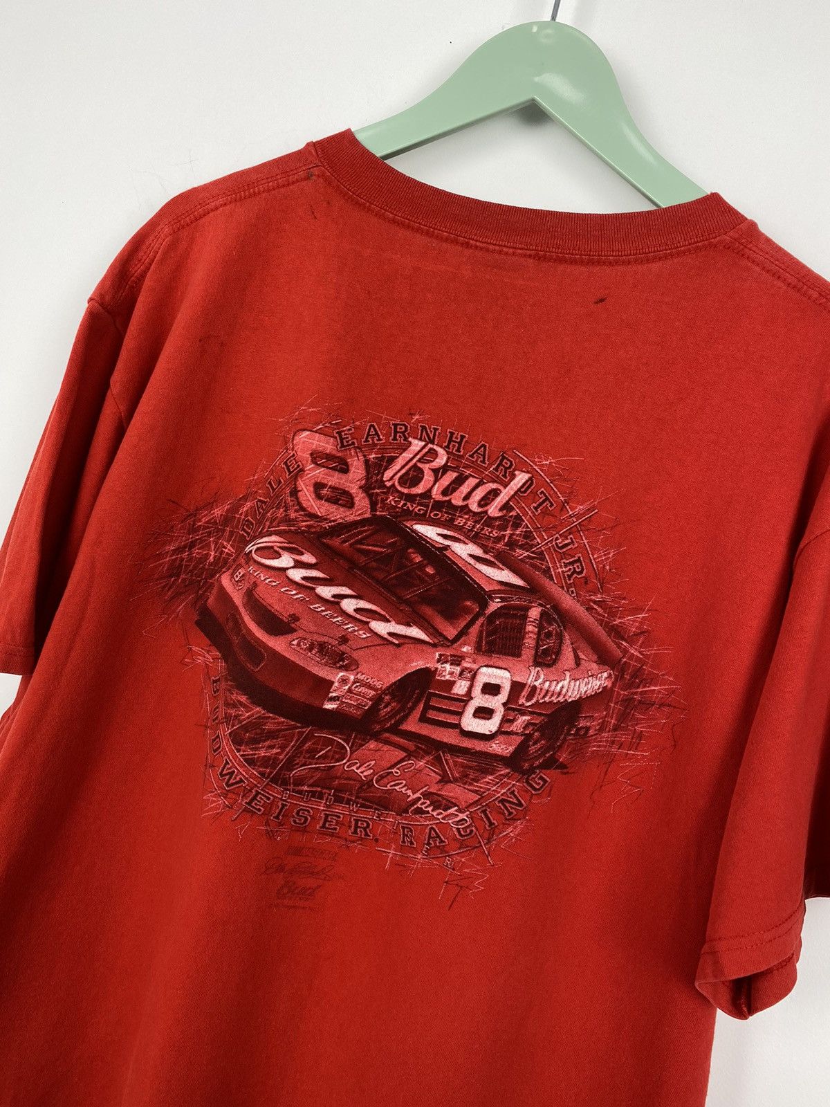 Chase Authentics Vintage Dale Earnhardt Budweiser NASCAR T Shirt Tee Jarrett Size US XL / EU 56 / 4 - 13 Thumbnail
