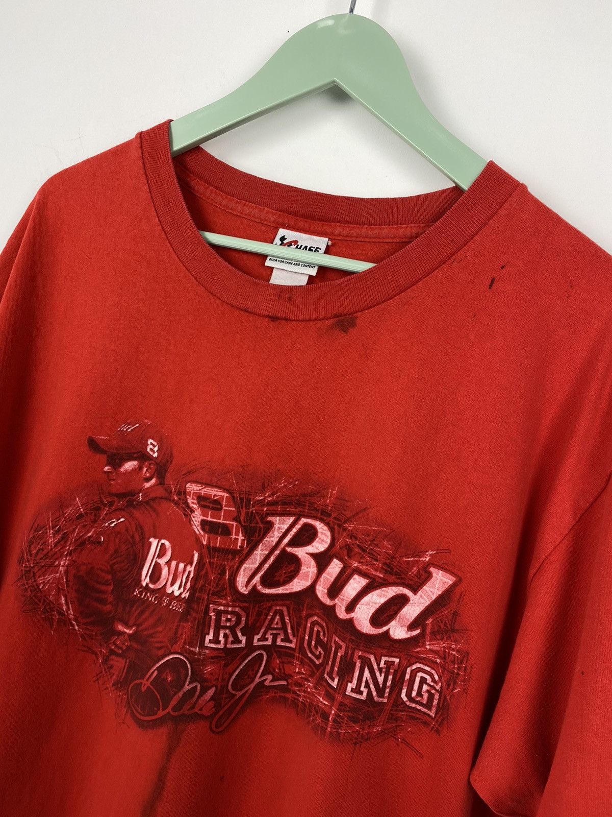 Chase Authentics Vintage Dale Earnhardt Budweiser NASCAR T Shirt Tee Jarrett Size US XL / EU 56 / 4 - 2 Thumbnail