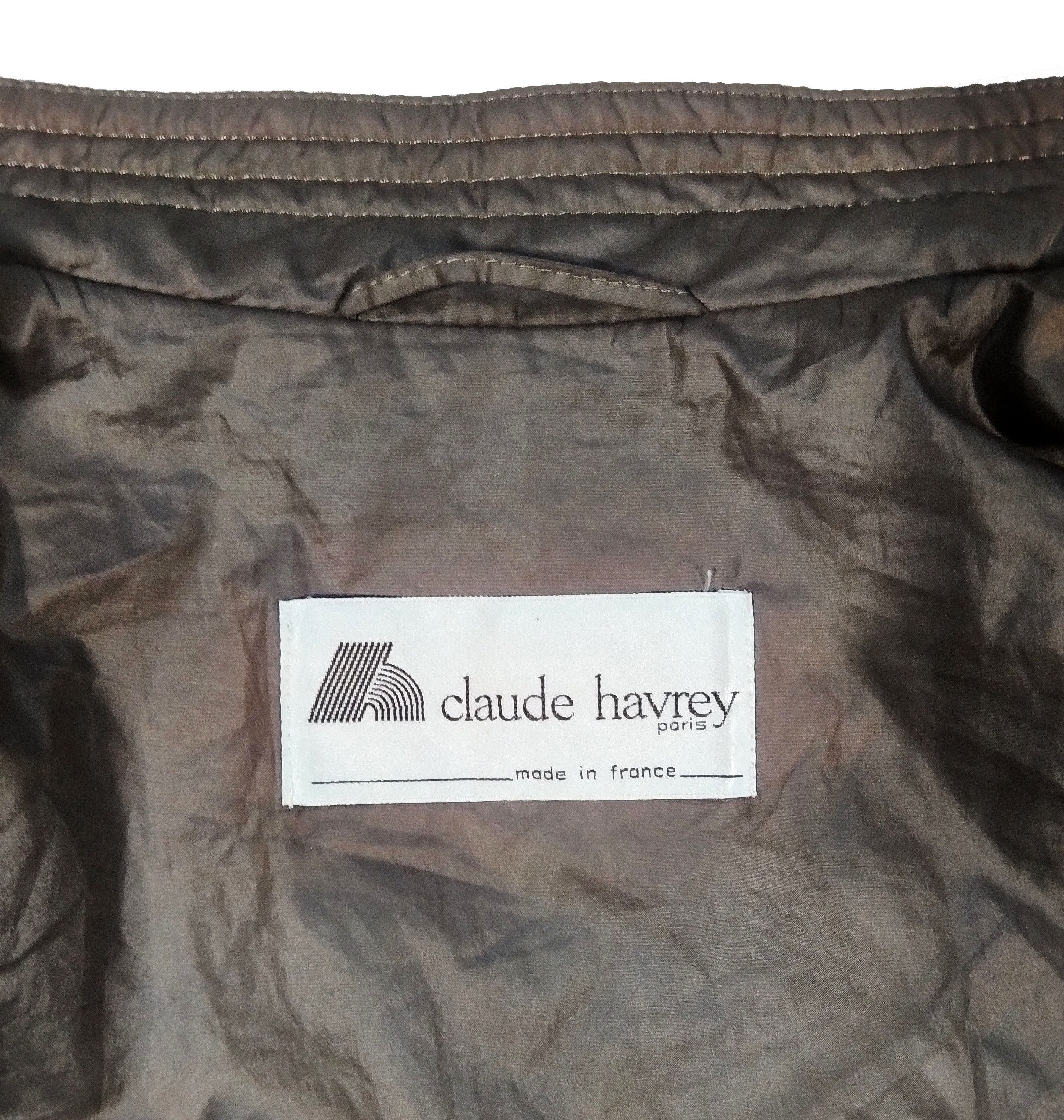 Vintage Claude Havrey Paris vintage women's trench coat Size XL / US 12-14 / IT 48-50 - 13 Thumbnail