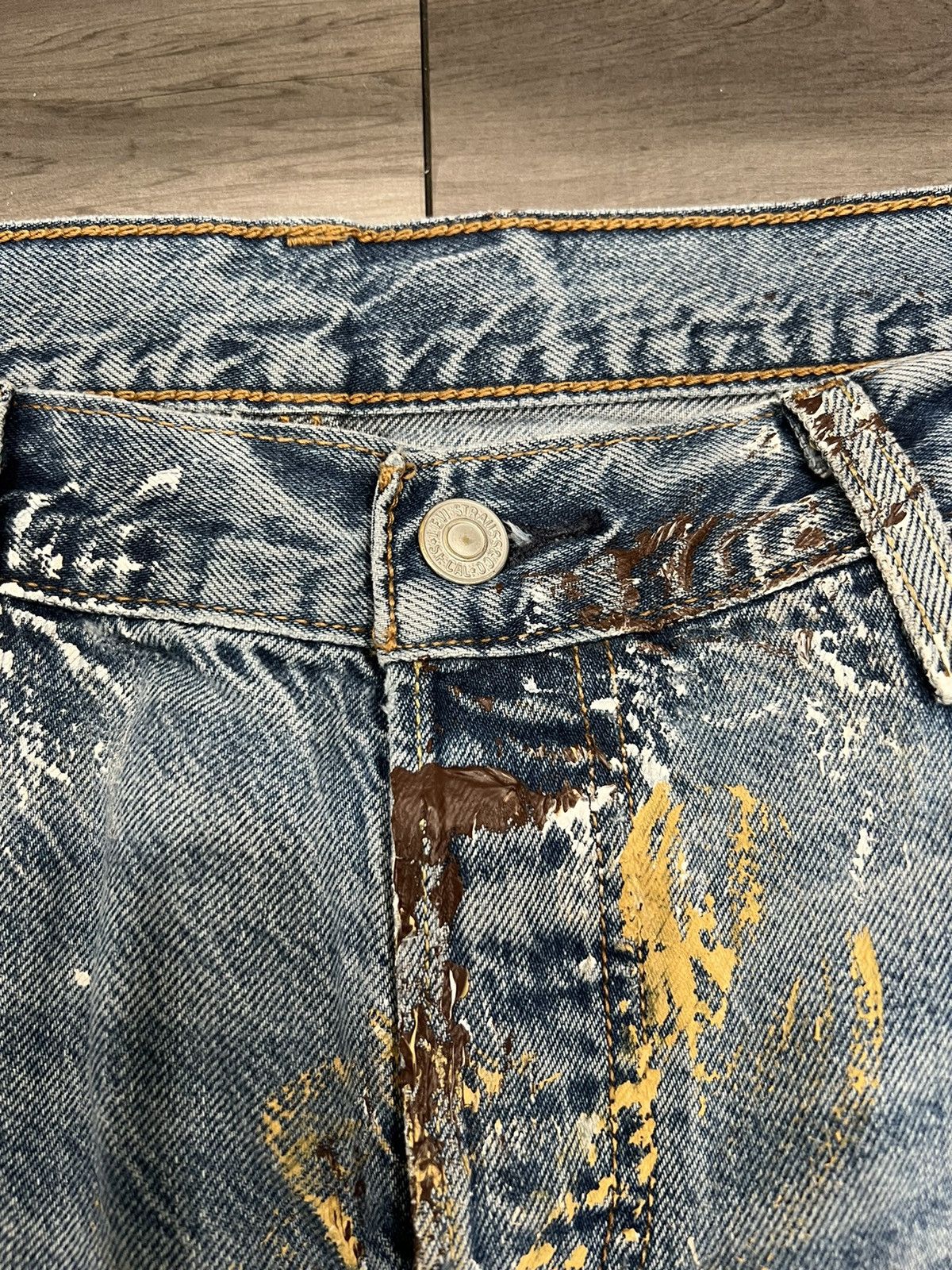 Levi's Custom 1/1 Paint Splatter Levi’s Denim Size US 29 - 4 Thumbnail