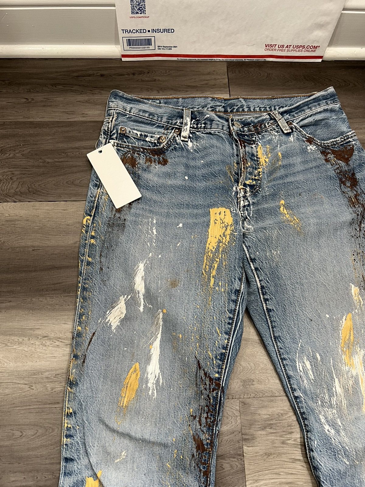 Levi's Custom 1/1 Paint Splatter Levi’s Denim Size US 29 - 3 Thumbnail