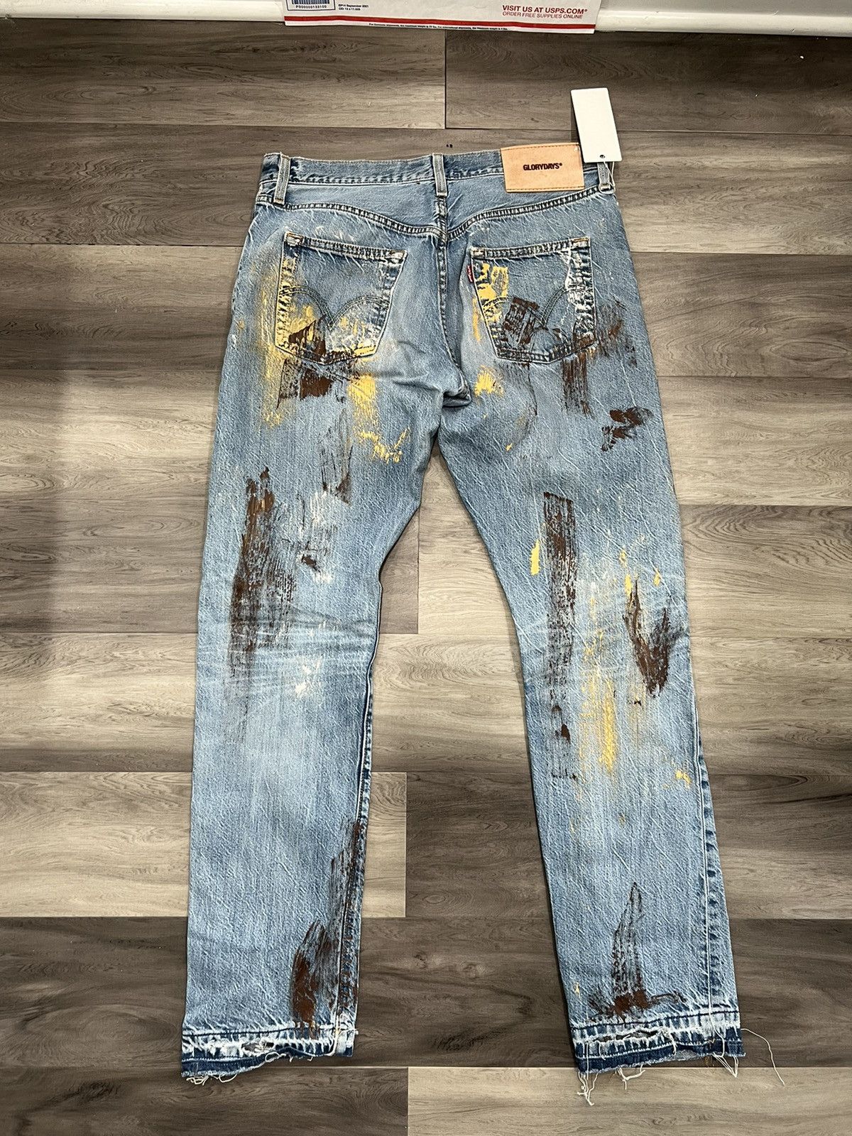 Levi's Custom 1/1 Paint Splatter Levi’s Denim Size US 29 - 6 Thumbnail