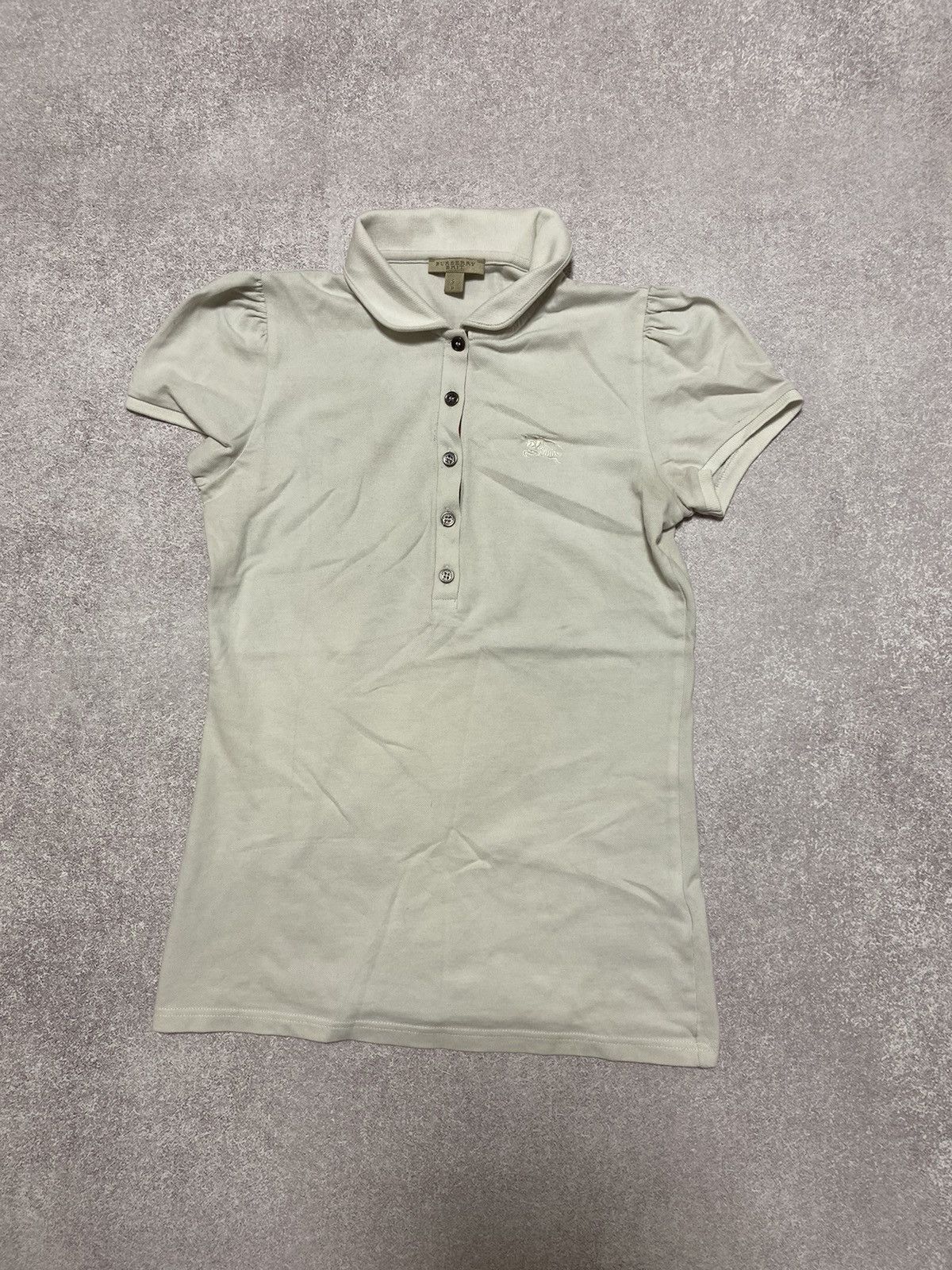White Burberry Polo