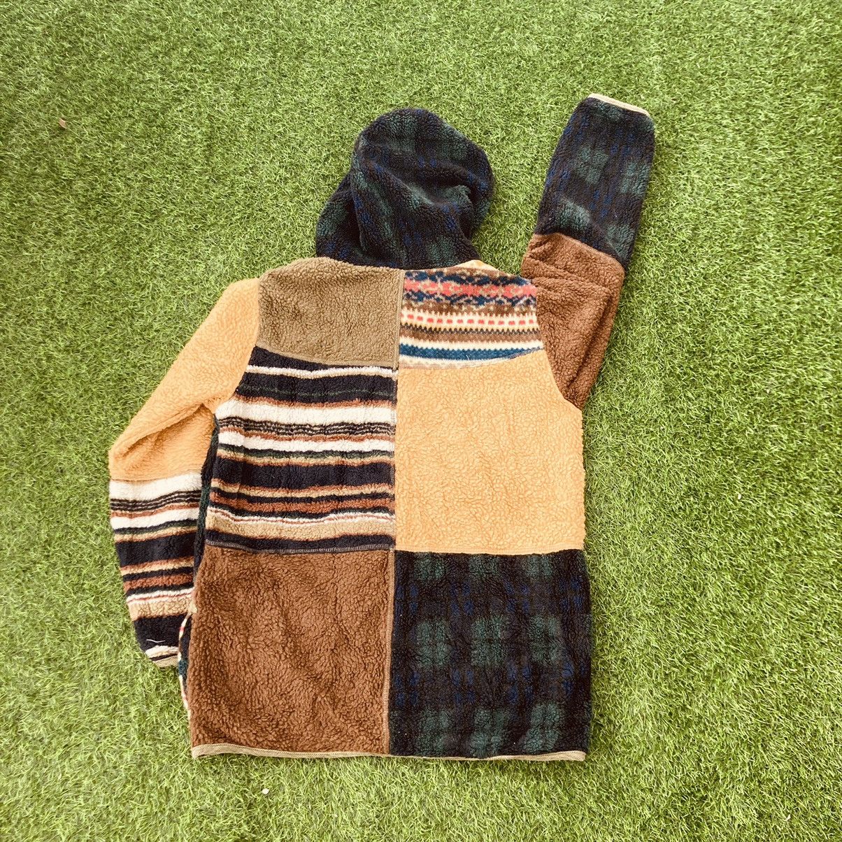 Japanese Brand Patchwork Fleece Reversible Parka Jacket Size US M / EU 48-50 / 2 - 2 Thumbnail