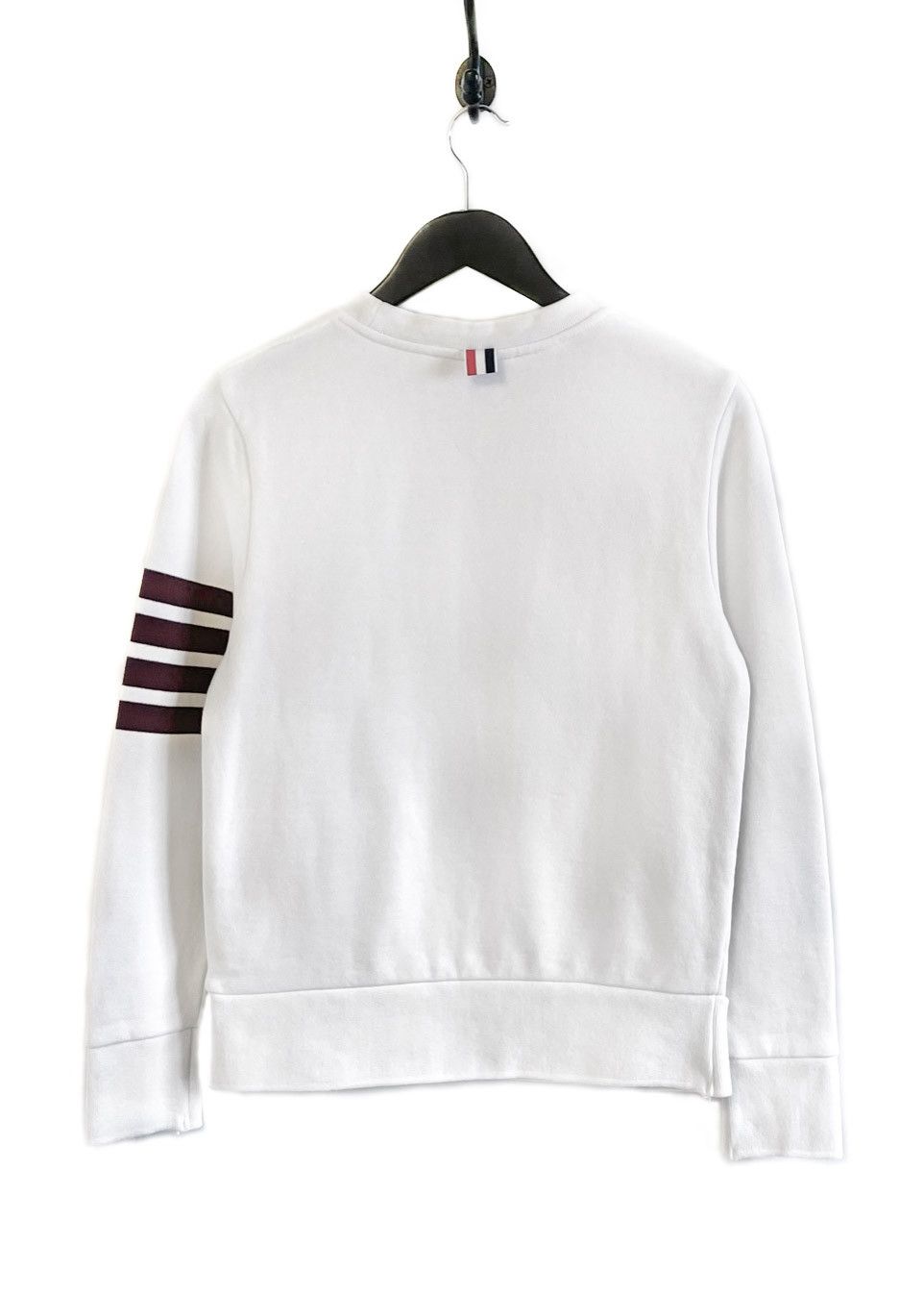 Thom Browne Thom Browne Ivory Burgundy 4-Bar Sweatshirt Size XS / US 0-2 / IT 36-38 - 5 Thumbnail