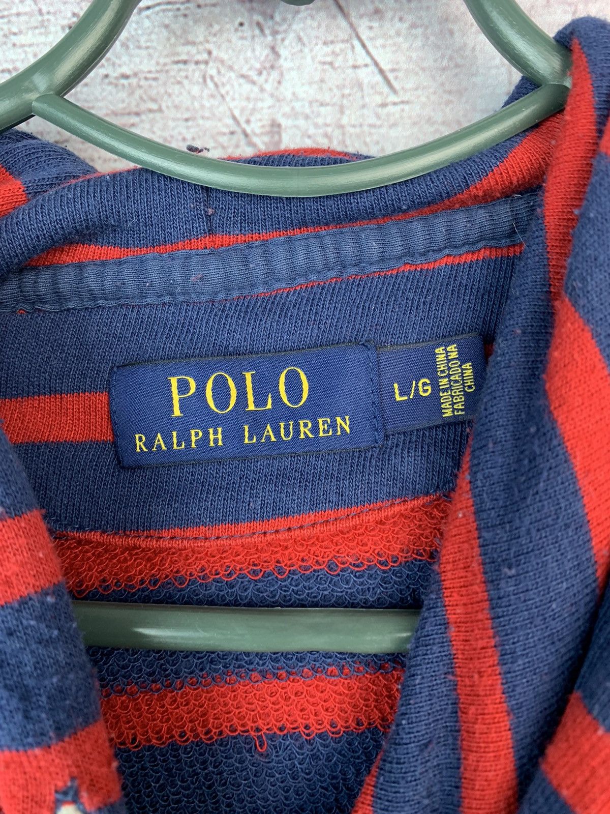 Polo Ralph Lauren × Ralph Lauren Vintage Polo Ralph Lauren Striped Hoodie Size US L / EU 52-54 / 3 - 5 Thumbnail