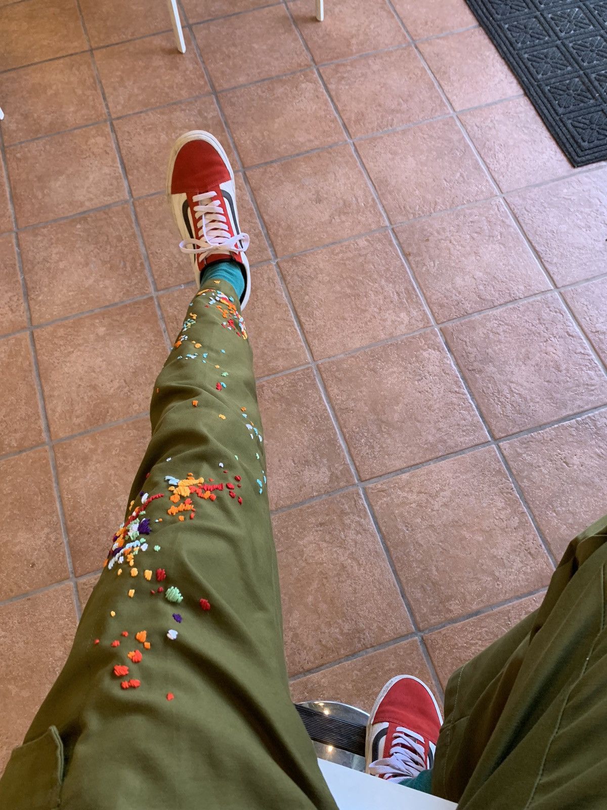 Vintage Vintage Military Cargos with Hand Embroidery Size US 31 - 2 Thumbnail