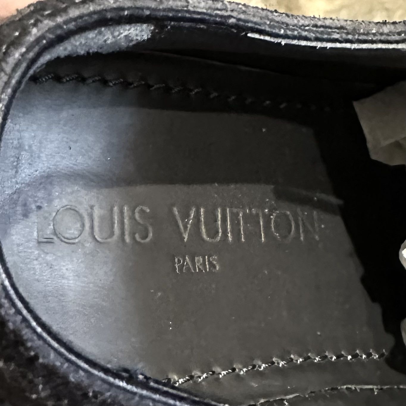 Louis Vuitton Louis Vuitton Blue Suede Palm Beach Wing Tip Derbies Size US 8 / EU 41 - 10 Thumbnail