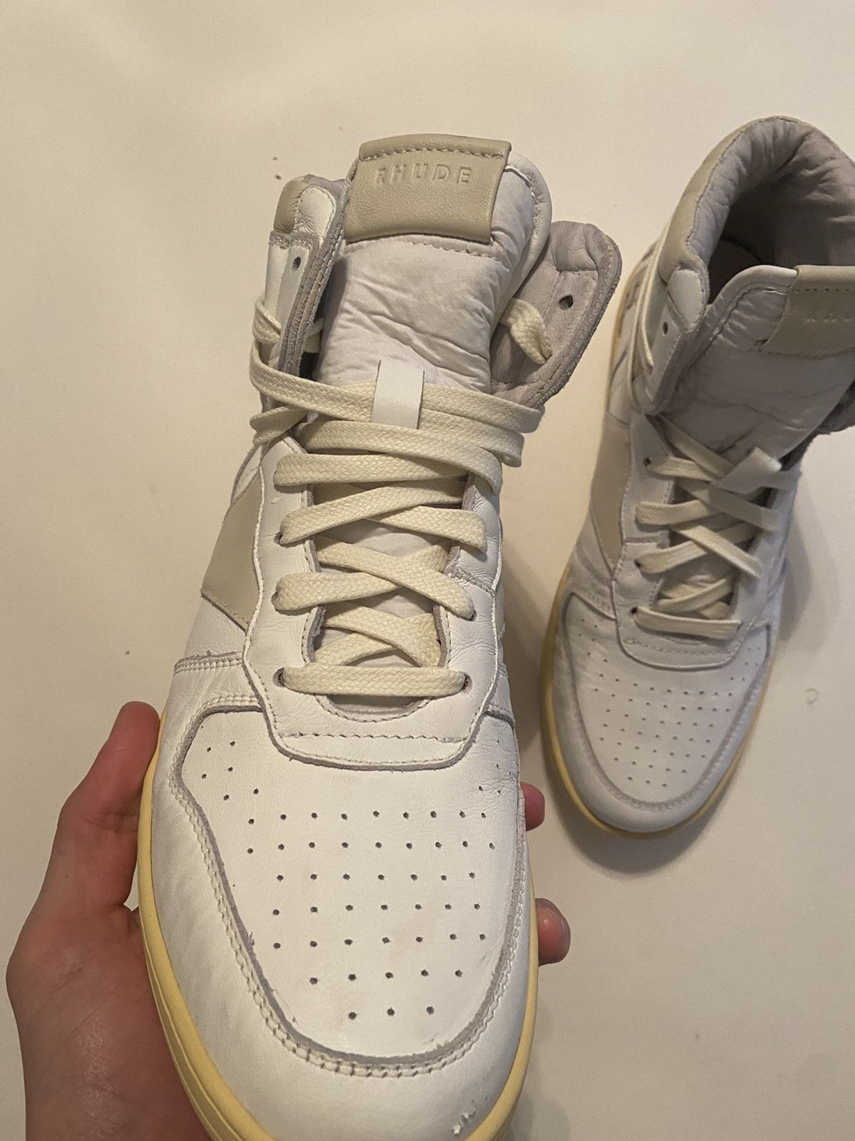 Rhude Rhude mens rhecess sneaker hightop Size US 8 / EU 41 - 4 Thumbnail