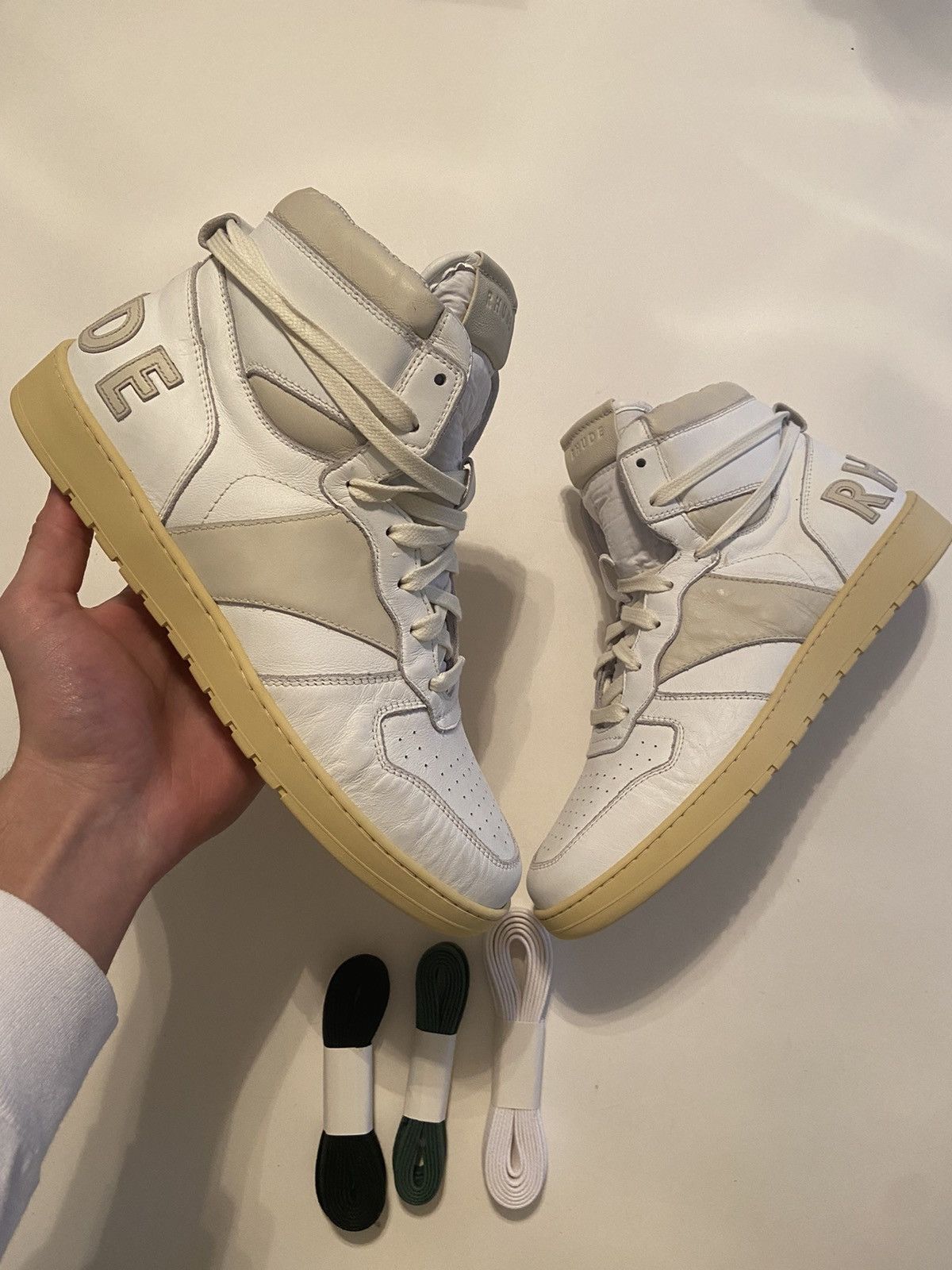 Rhude Rhude mens rhecess sneaker hightop Size US 8 / EU 41 - 1 Thumbnail