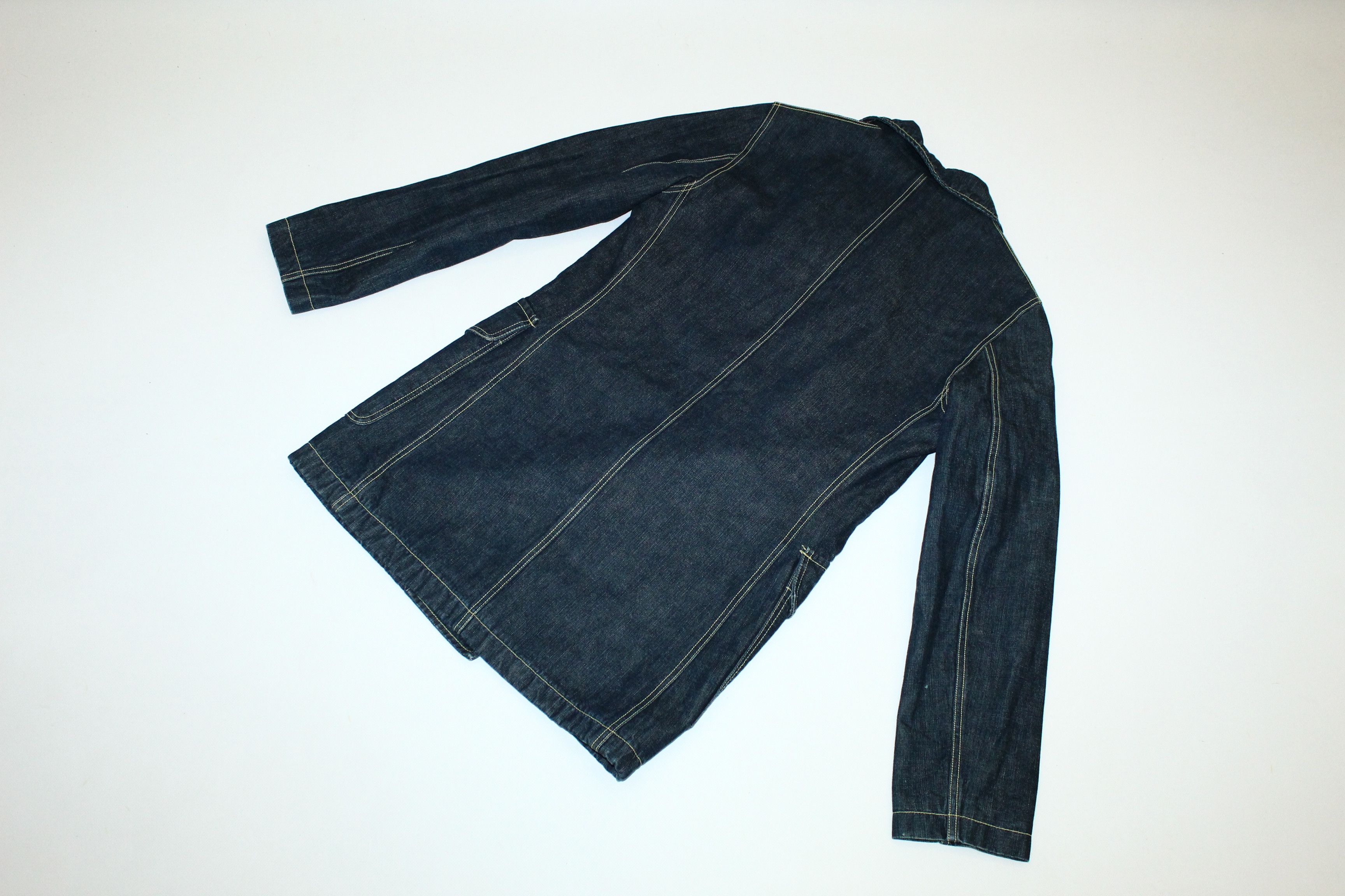 Michiko Koshino 💥 RARE 💥 Michiko Koshino x Yen Jeans Indigo Denim Coat Size US M / EU 48-50 / 2 - 9 Thumbnail