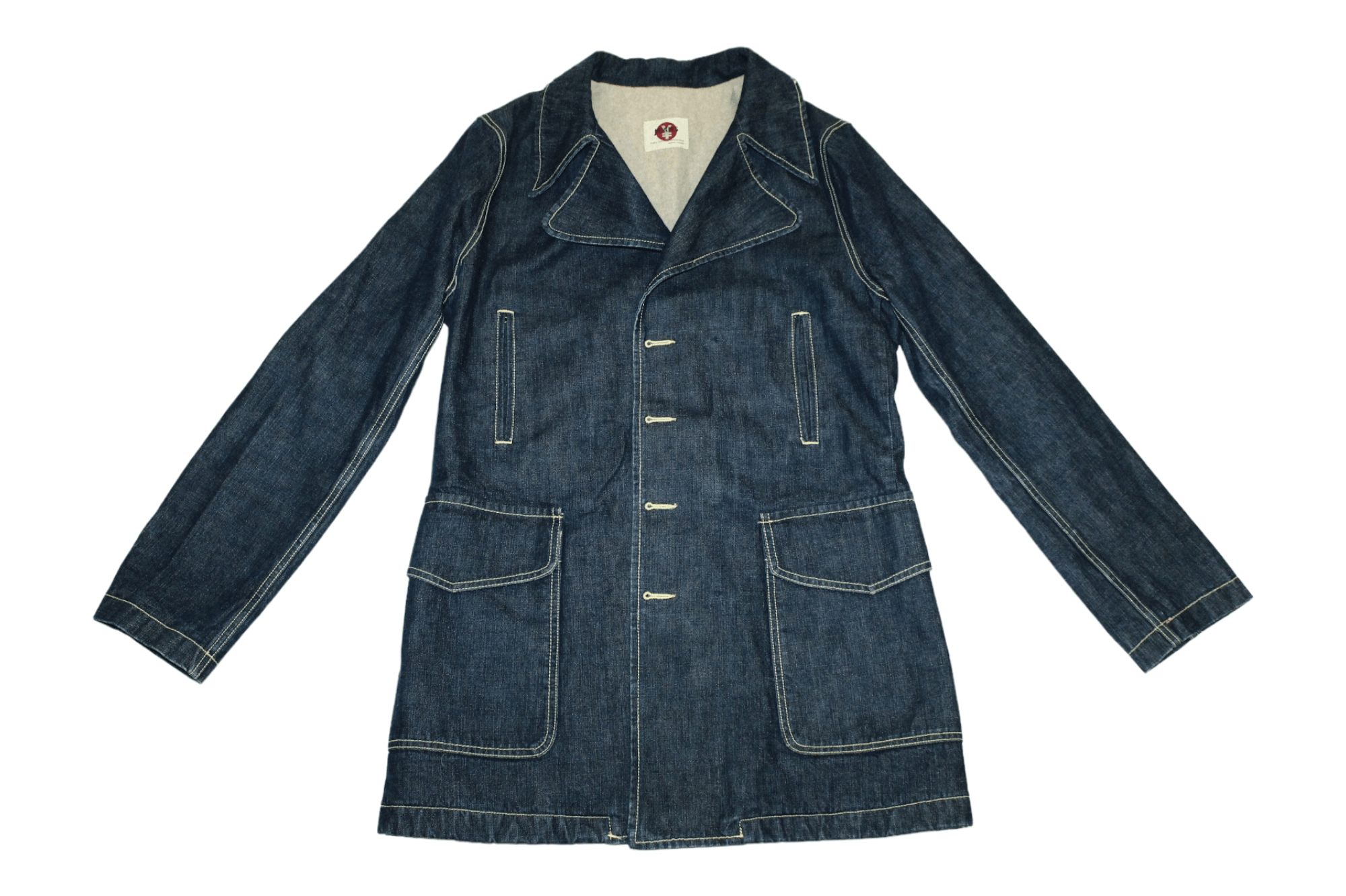 Michiko Koshino 💥 RARE 💥 Michiko Koshino x Yen Jeans Indigo Denim Coat Size US M / EU 48-50 / 2 - 1 Thumbnail