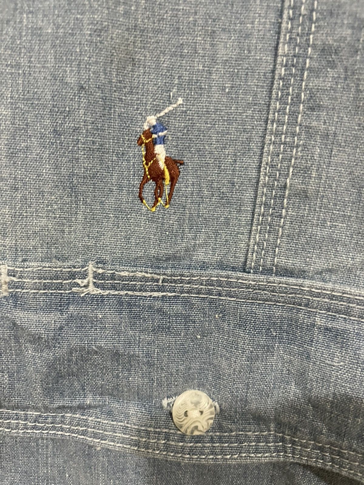 Other Rare💥Polo Ground Workwear Denim Shirts Size US XL / EU 56 / 4 - 9 Thumbnail