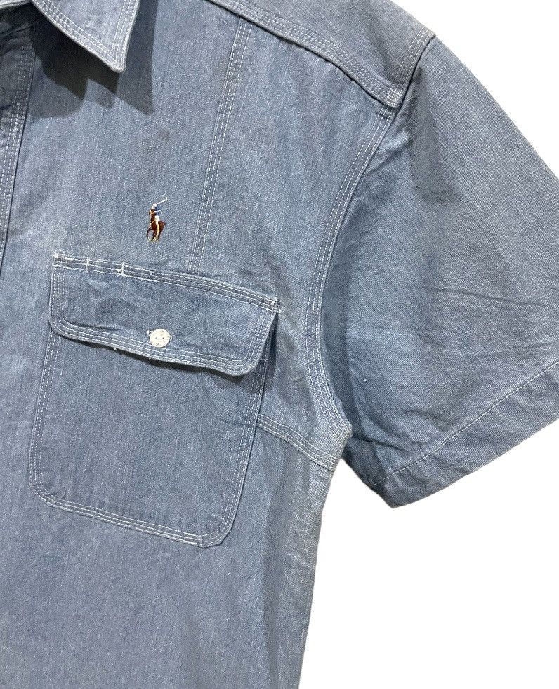 Other Rare💥Polo Ground Workwear Denim Shirts Size US XL / EU 56 / 4 - 4 Thumbnail