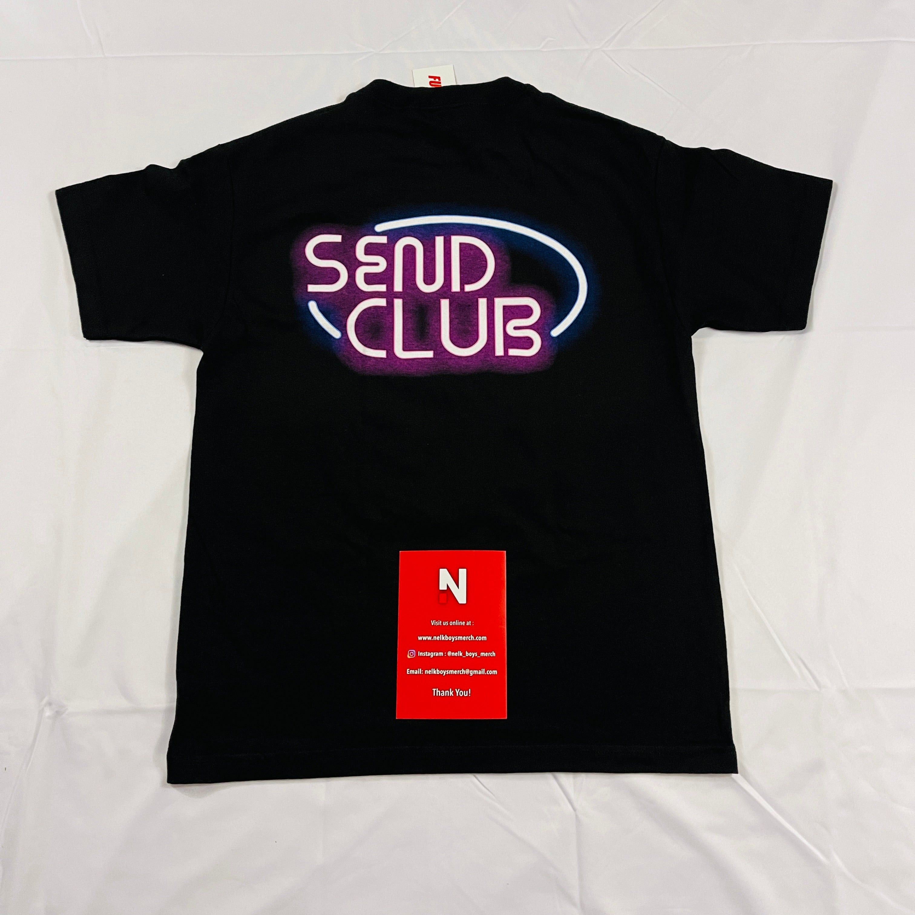 *NEW* Nelk Boys Black Send Club Neon Tee LIMITED