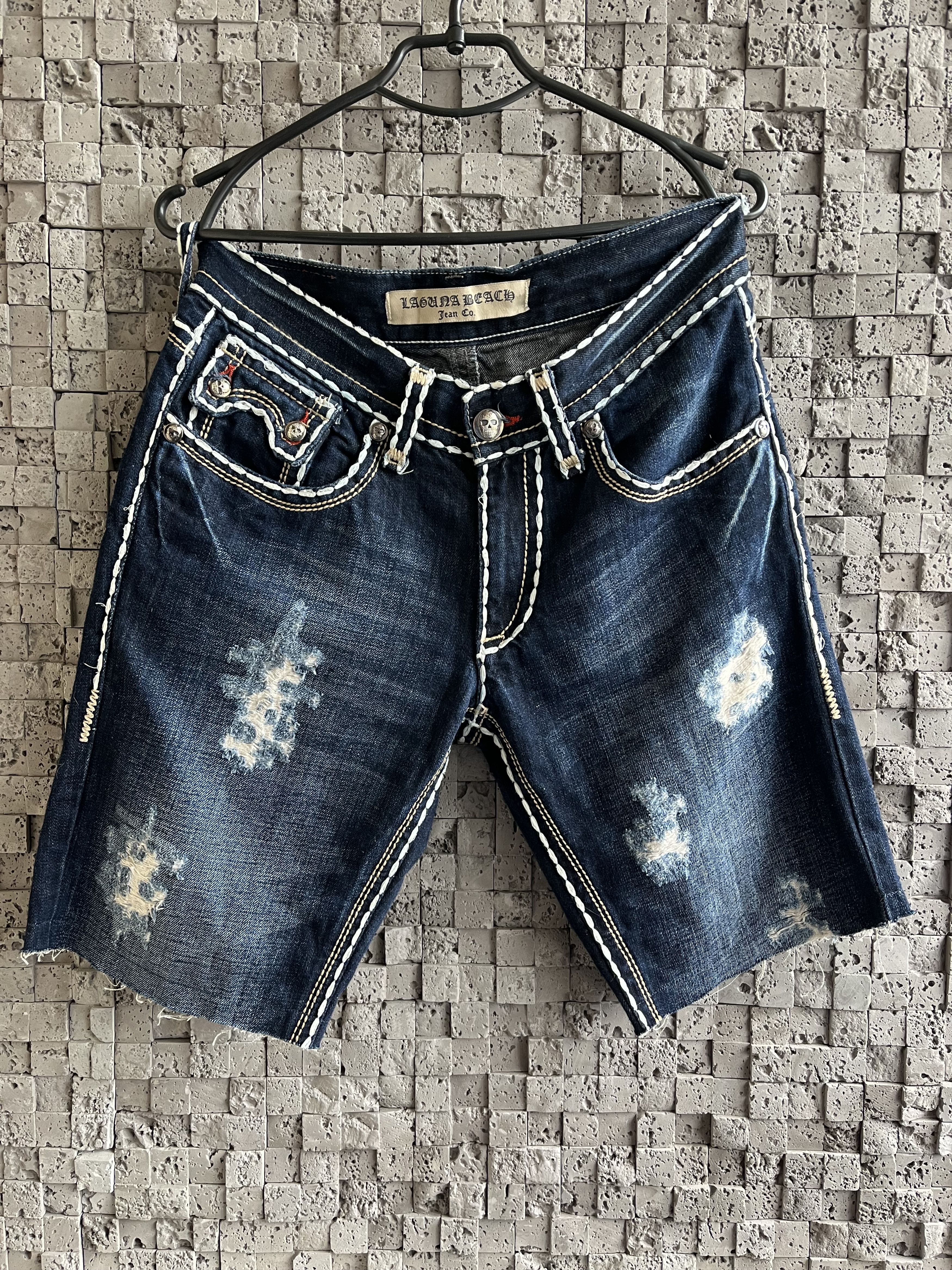 Japanese Brand Laguna Beach Embroidered Vintage Shorts, White Stitching Size US 30 / EU 46 - 3 Thumbnail