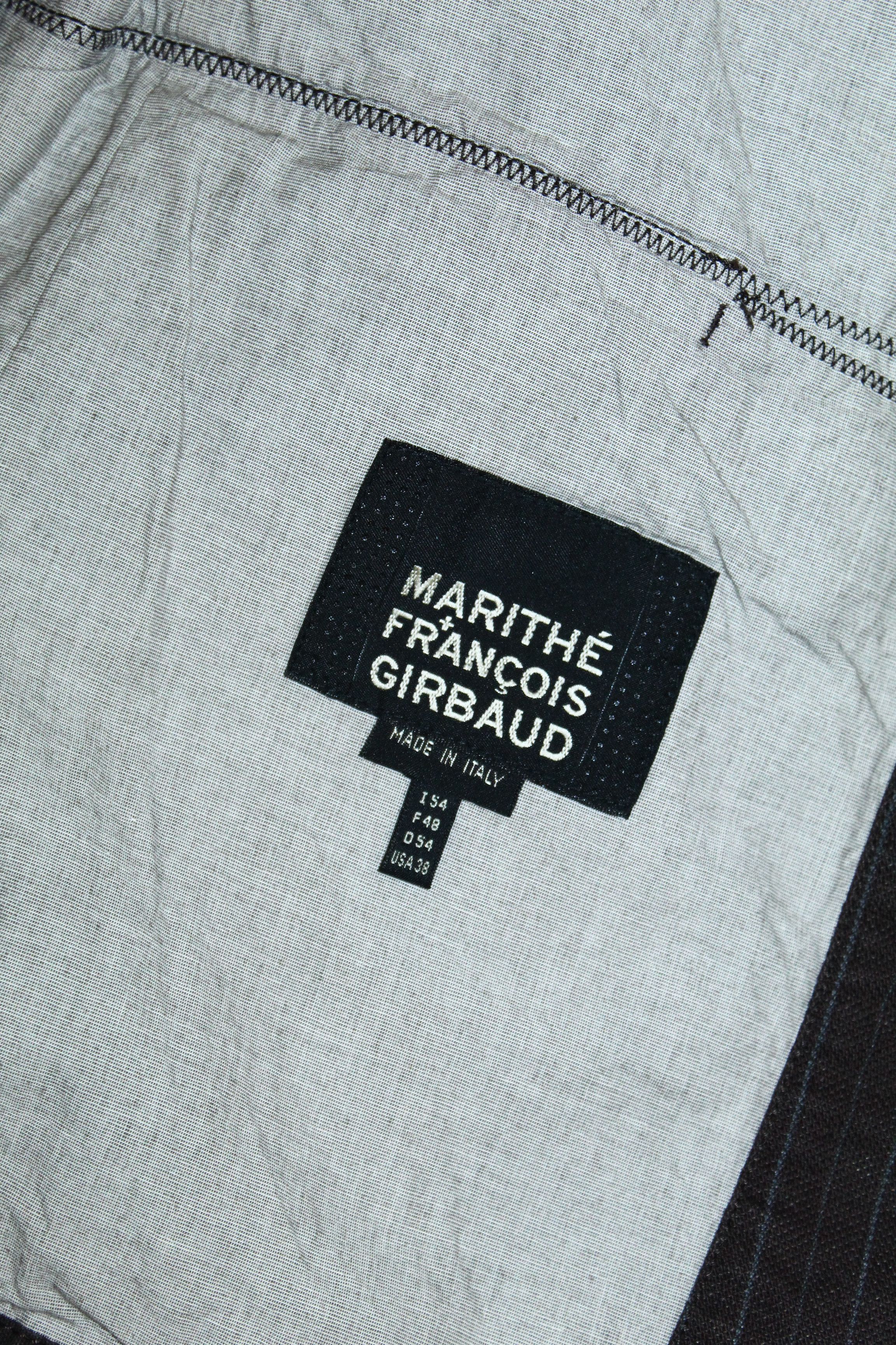 Marithe + Francois Girbaud VTG🔥 Marithe Francois Girbaud Hickory Denim Jacket Size US L / EU 52-54 / 3 - 3 Thumbnail