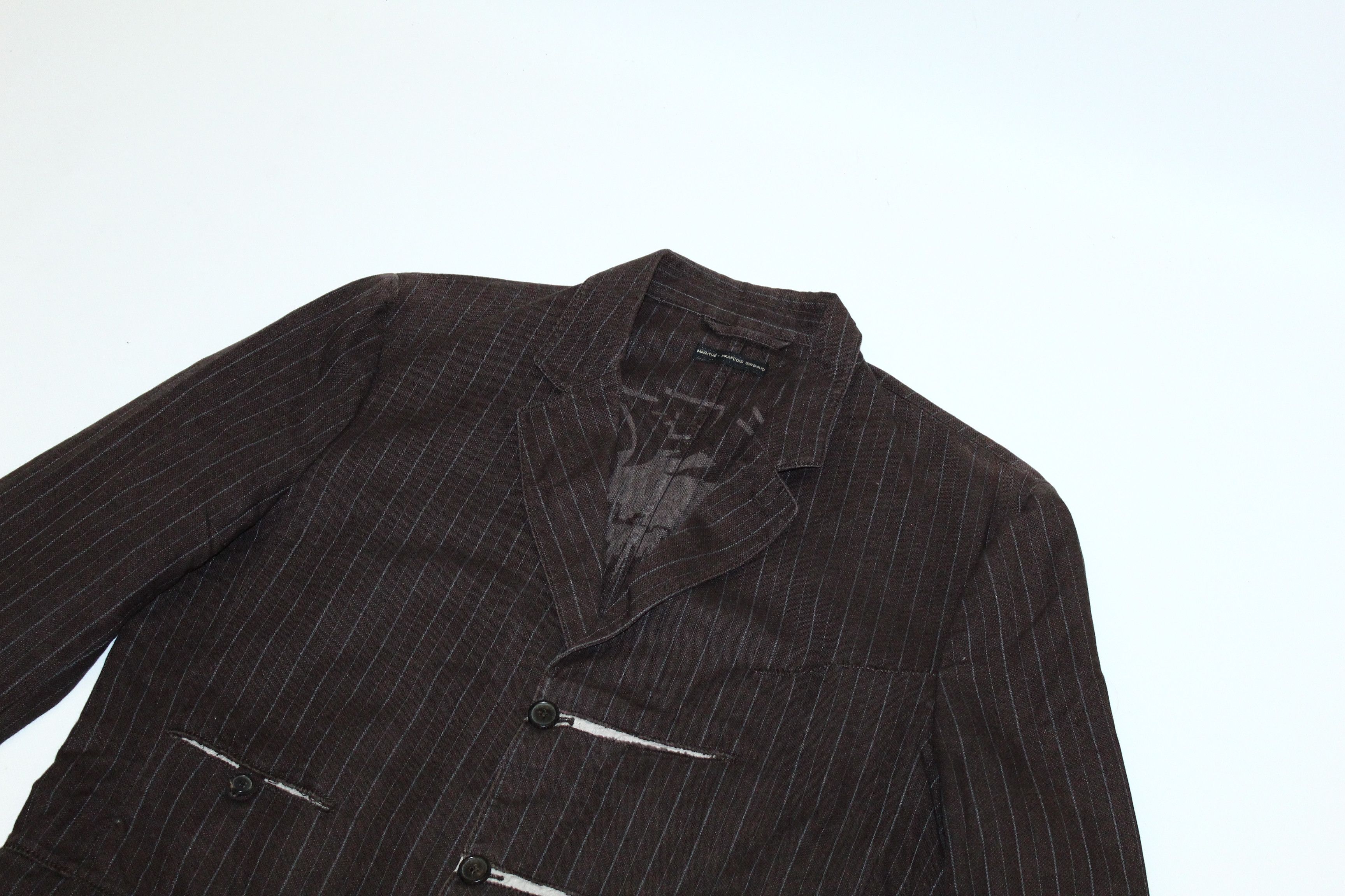 Marithe + Francois Girbaud VTG🔥 Marithe Francois Girbaud Hickory Denim Jacket Size US L / EU 52-54 / 3 - 6 Thumbnail