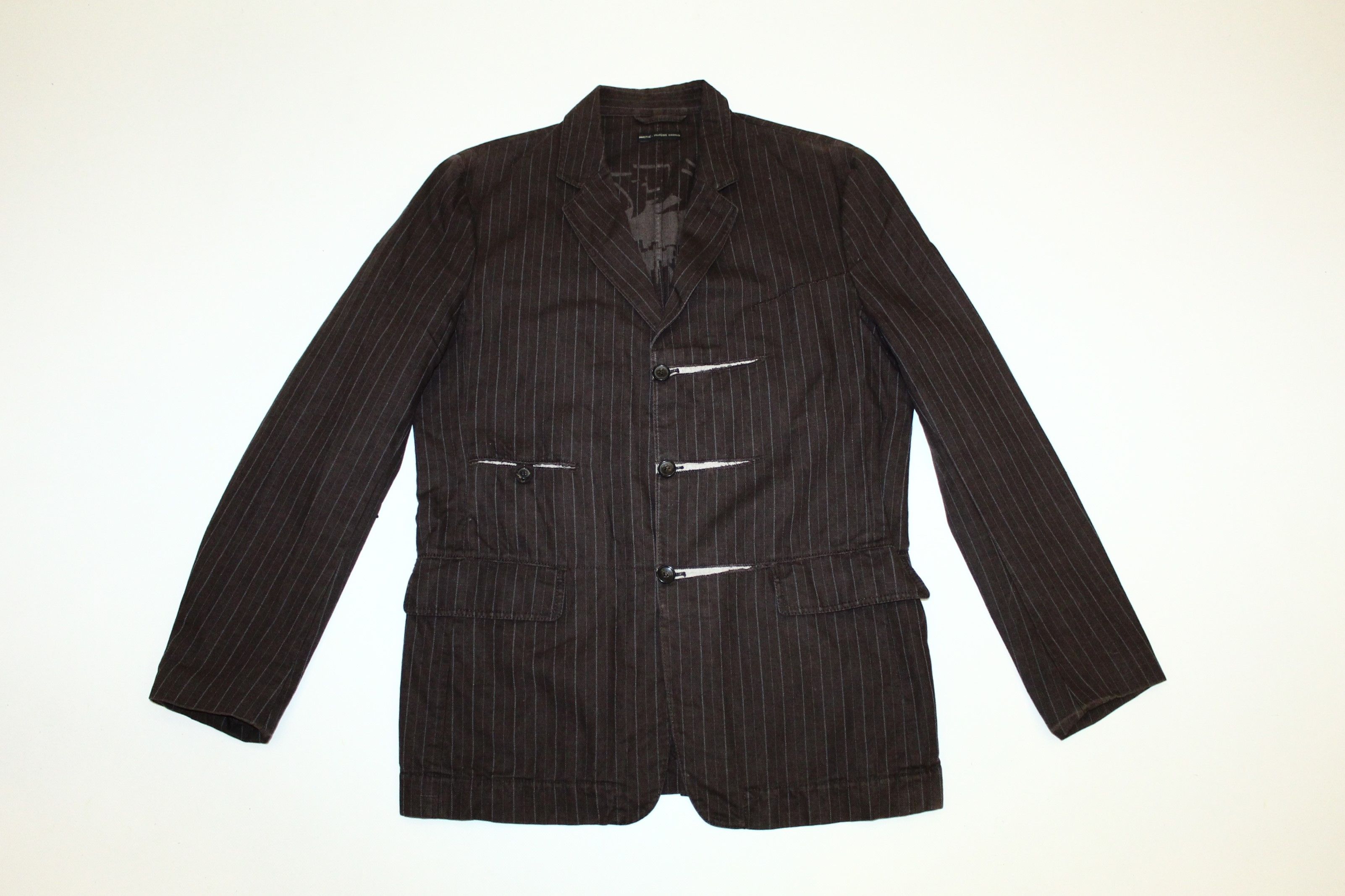 Marithe + Francois Girbaud VTG🔥 Marithe Francois Girbaud Hickory Denim Jacket Size US L / EU 52-54 / 3 - 4 Thumbnail