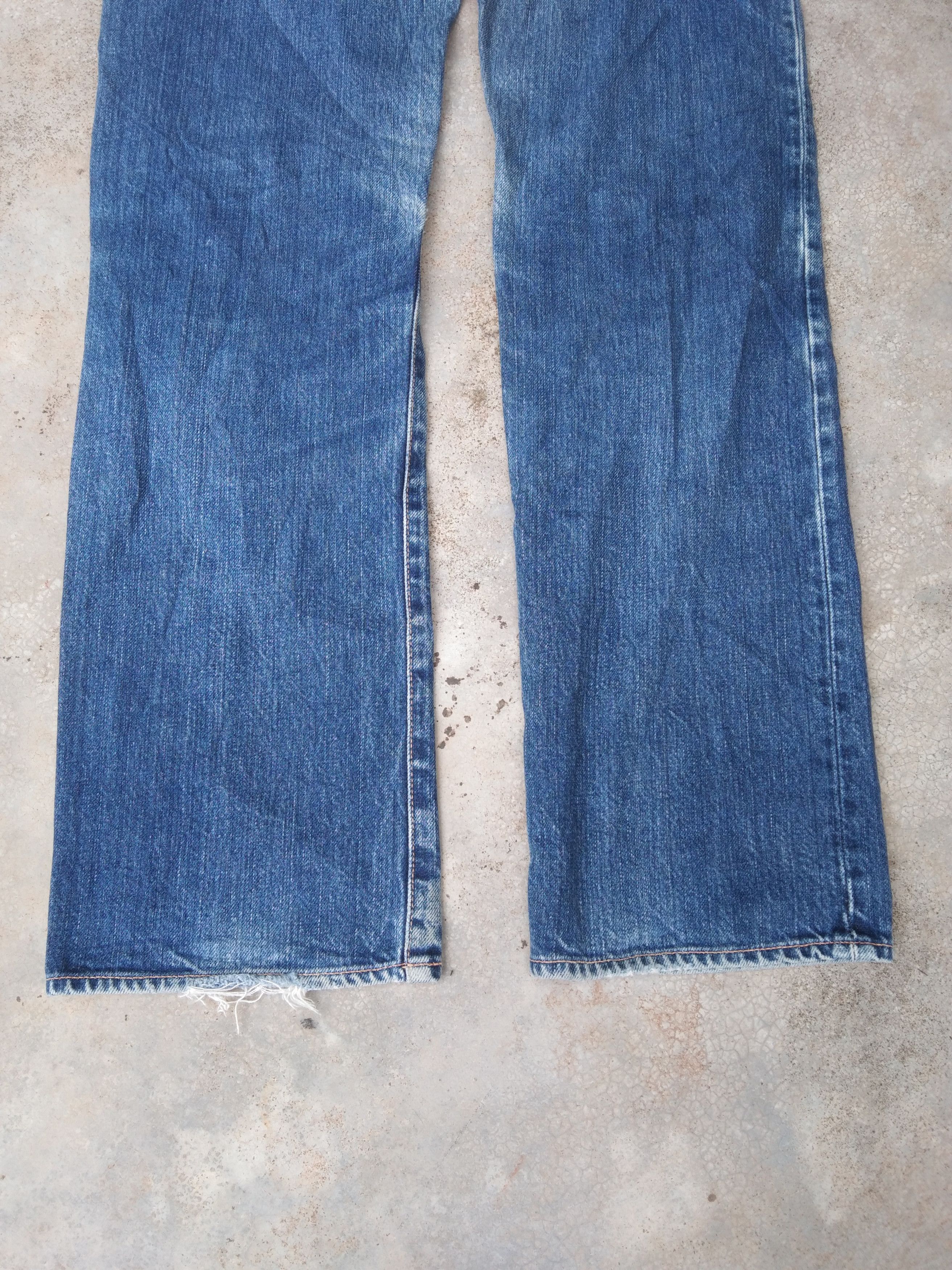 Japanese Brand Vintage HR Market Faded Distressed Jeans 29x31 Size US 29 - 3 Thumbnail