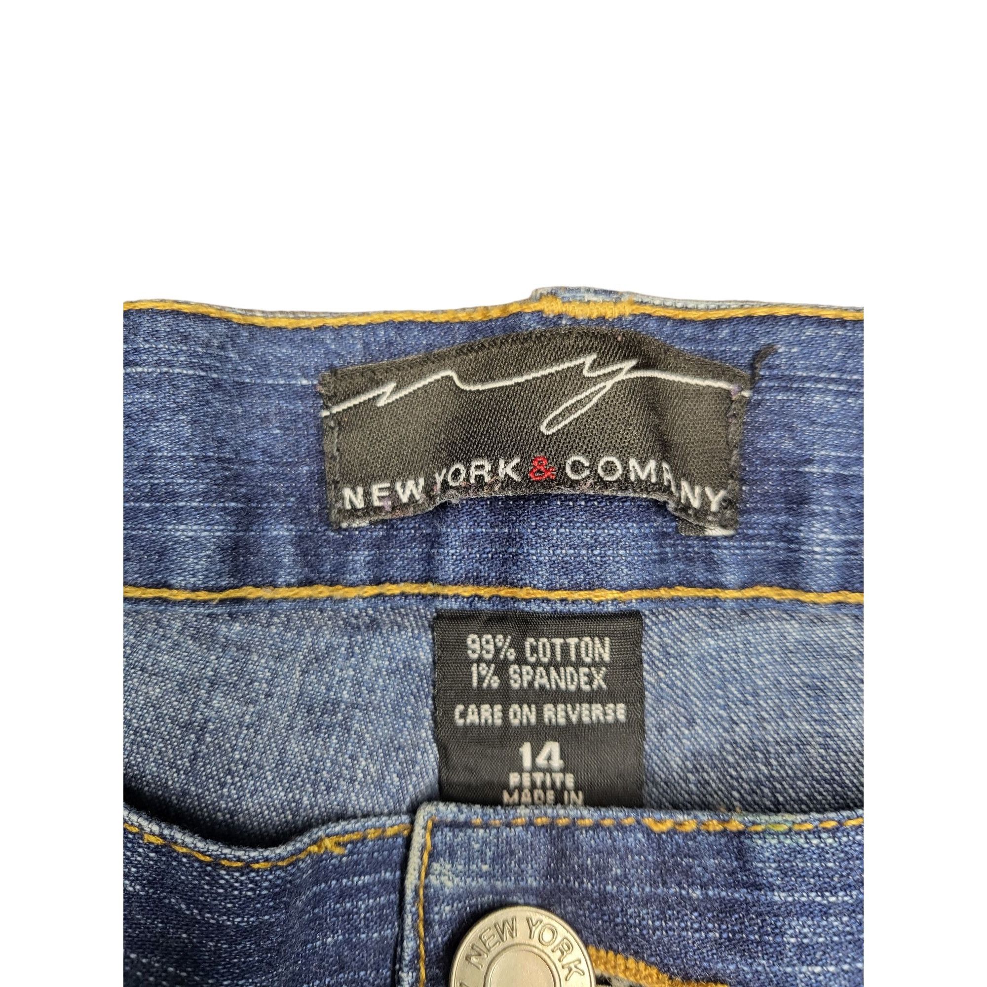 Jeans New York And Company – Bootcut – Taille 6 Tall – Bleu