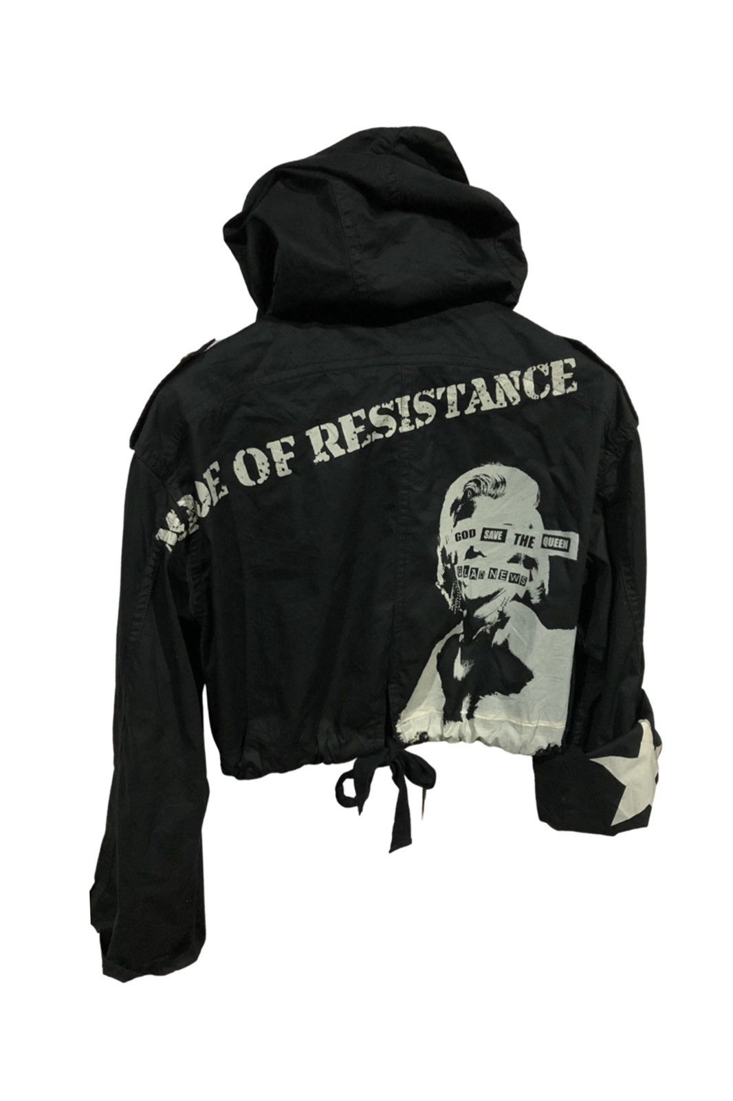 Glad News Utility Cropped Jacket Hoodie