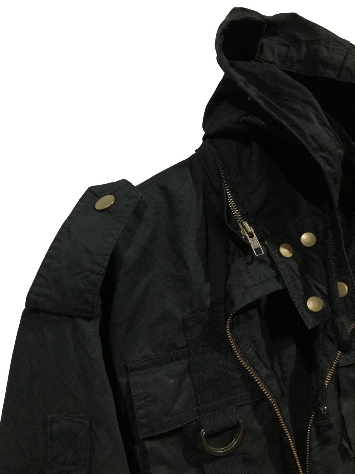 Glad News Utility Cropped Jacket Hoodie