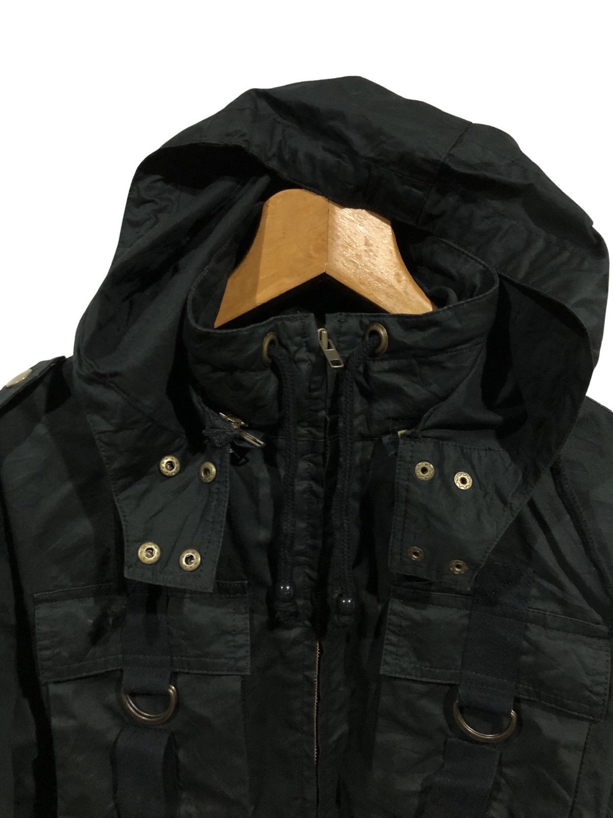 Glad News Utility Cropped Jacket Hoodie