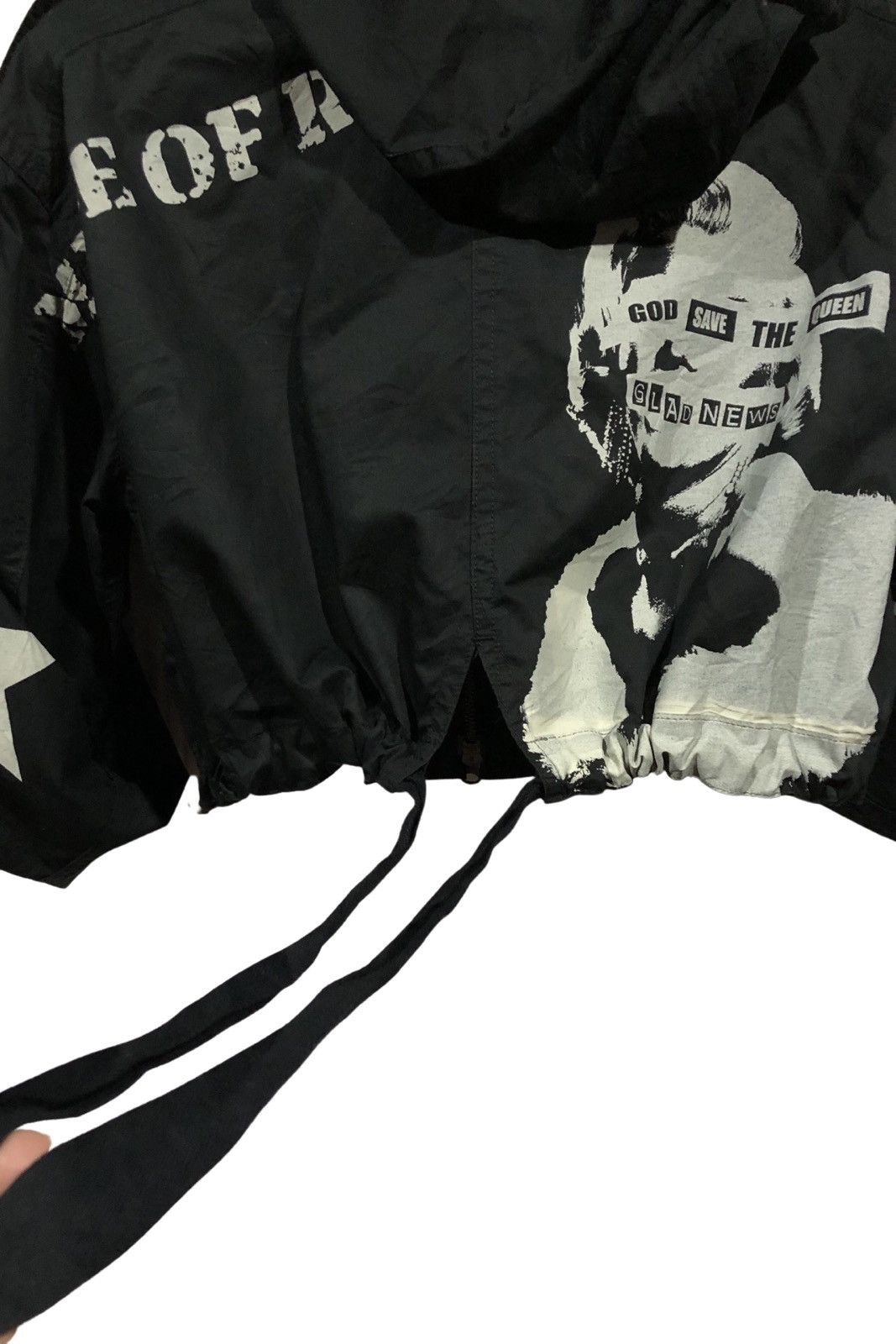 Glad News Utility Cropped Jacket Hoodie