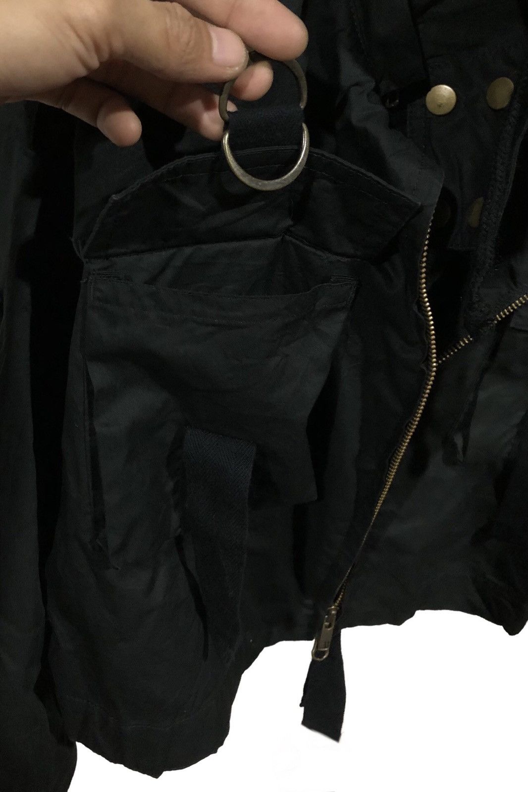 Glad News Utility Cropped Jacket Hoodie