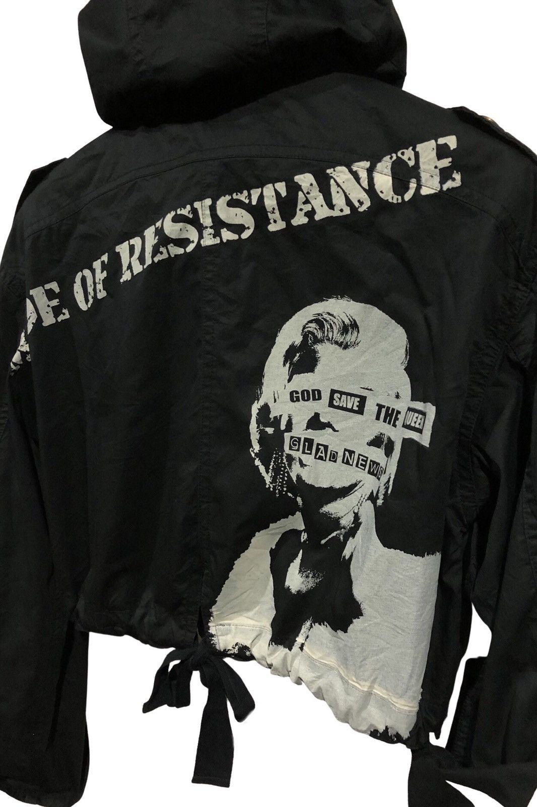 Glad News Utility Cropped Jacket Hoodie