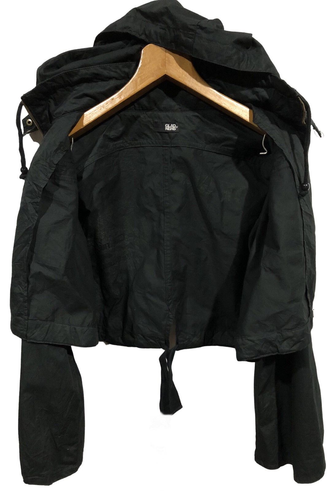 Glad News Utility Cropped Jacket Hoodie