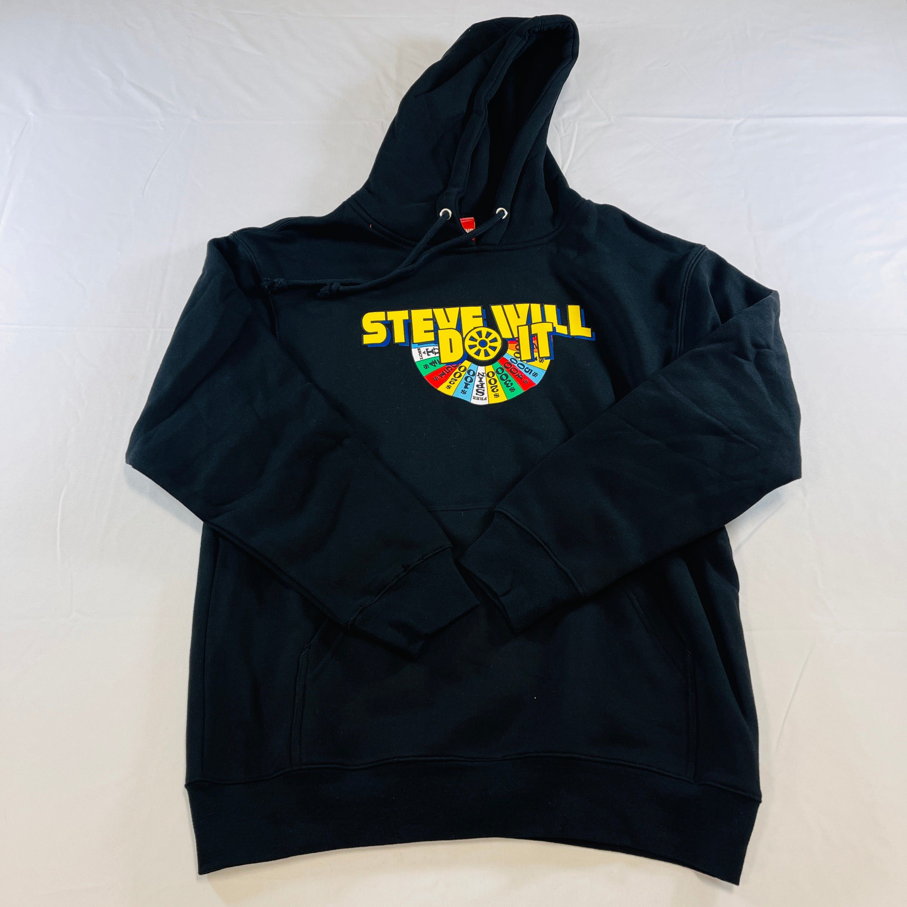 Full Send SteveWillDoIT Script popular Hoodie Size XL Black Embroidered