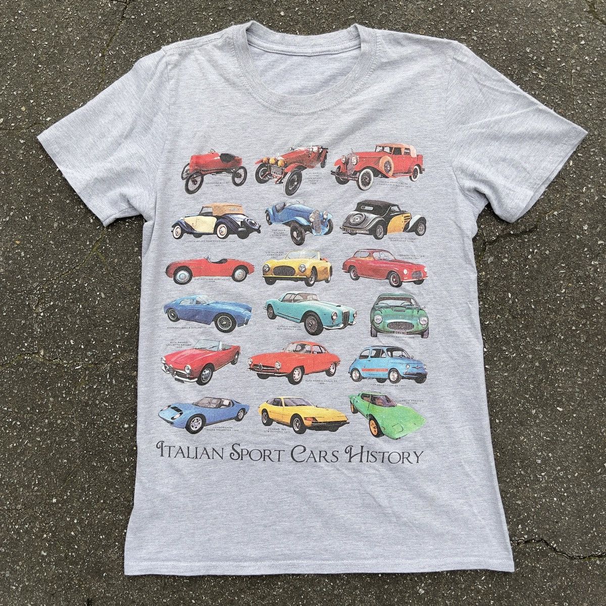 Vintage Italian Sports Cars History Shirt