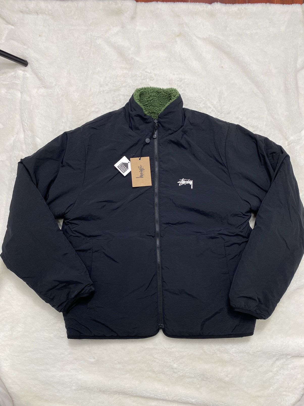 Stussy × Vintage Stussy 8 ball fleece jacket Size US M / EU 48-50 / 2 - 3 Thumbnail