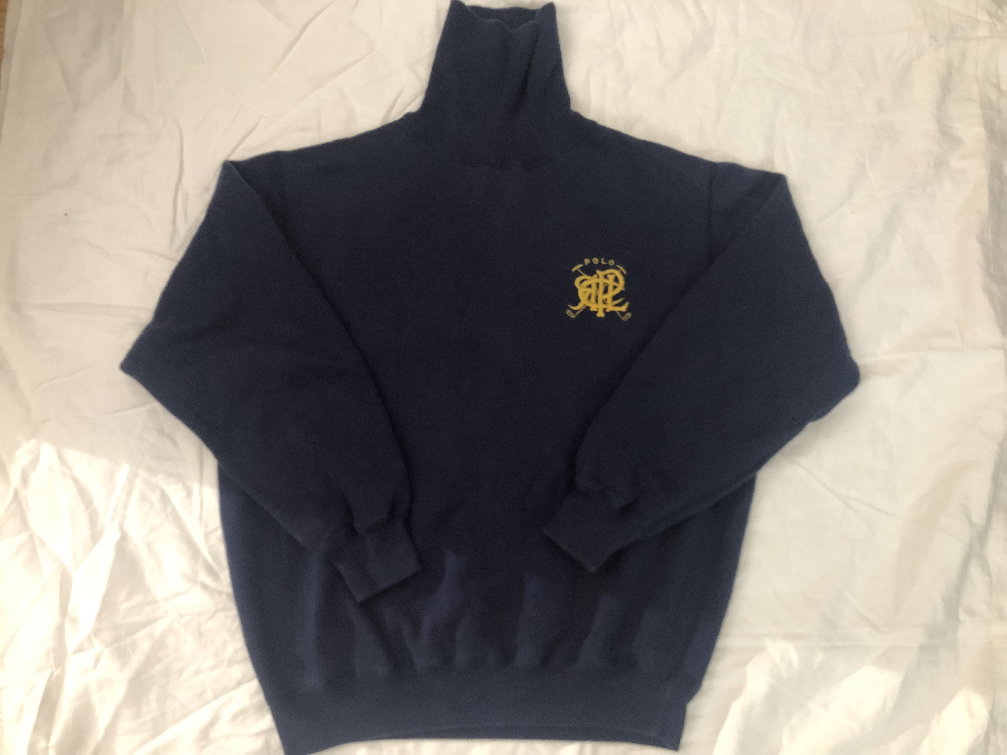 Polo Ralph Lauren Vintage Polo Ralph Lauren Scribble Turtleneck Sweater Size US M / EU 48-50 / 2 - 4 Thumbnail