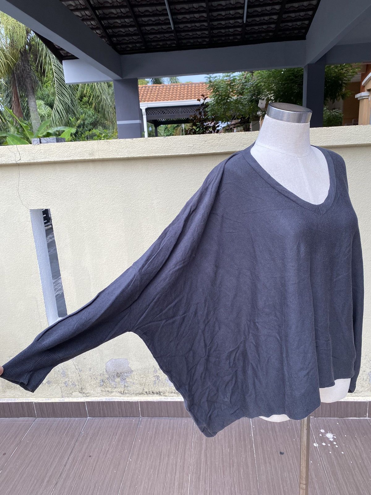 Issey Miyake black zucca blouse Size M / US 6-8 / IT 42-44 - 3 Thumbnail