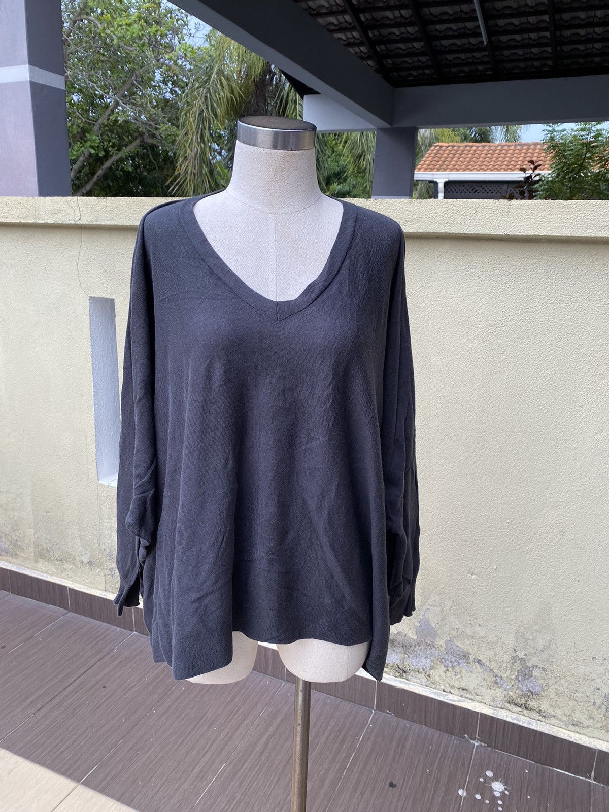 Issey Miyake black zucca blouse Size M / US 6-8 / IT 42-44 - 2 Thumbnail