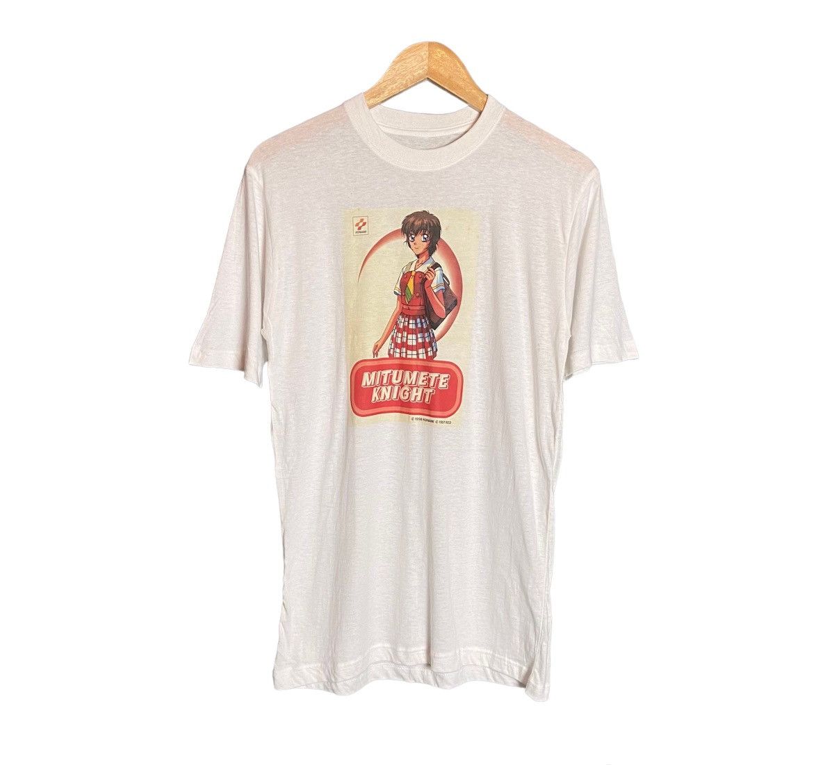 Anime Vintage 90s Konami Mitumete Knight Anime Video Game T Shirt Size US M / EU 48-50 / 2 - 1 Thumbnail